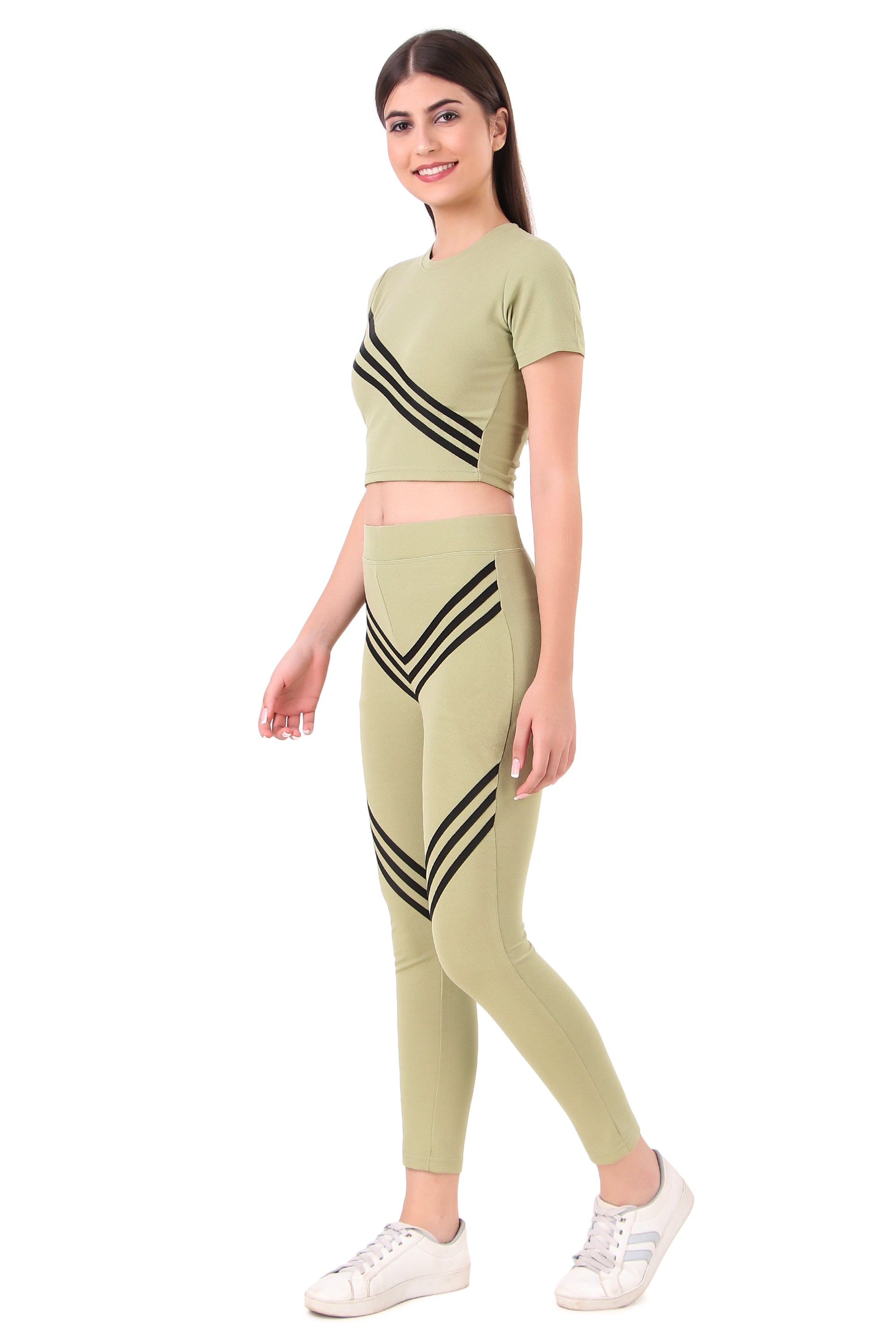 Zicada Women's Atheletic Gym Running Sports Track Suit | Co-ord set | Running Suit for Girls & Women