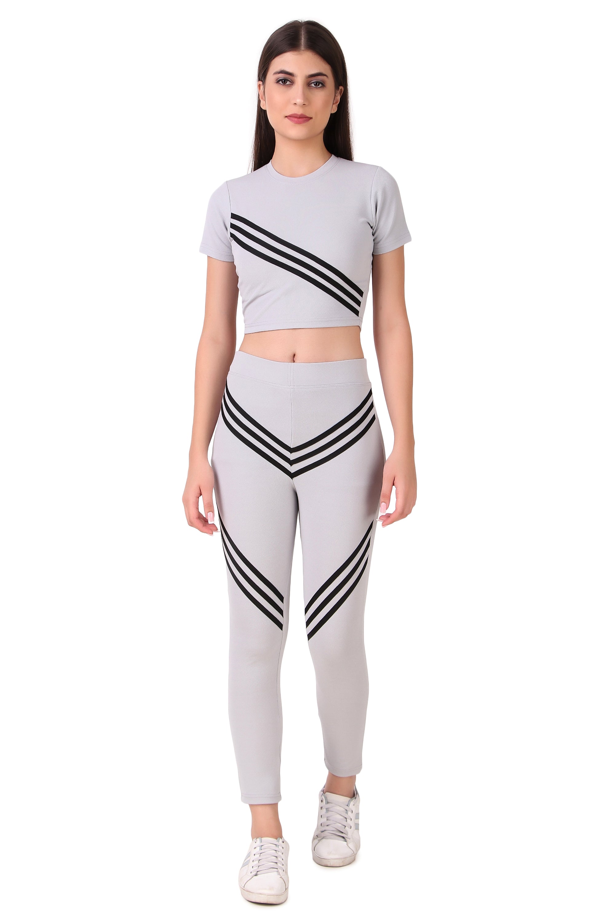 Zicada Women's Atheletic Gym Running Sports Track Suit | Co-ord set | Running Suit for Girls & Women
