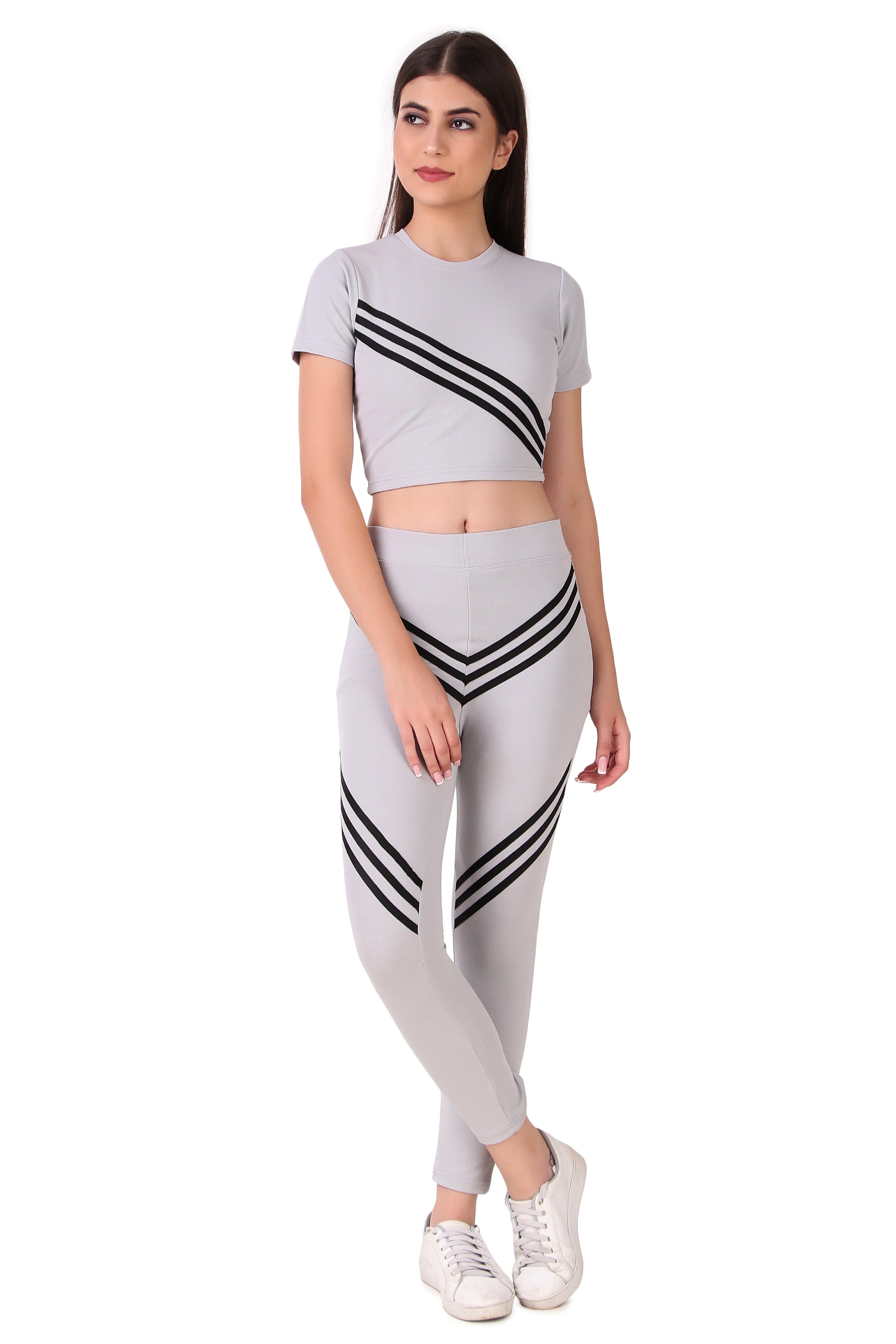 Zicada Women's Atheletic Gym Running Sports Track Suit | Co-ord set | Running Suit for Girls & Women