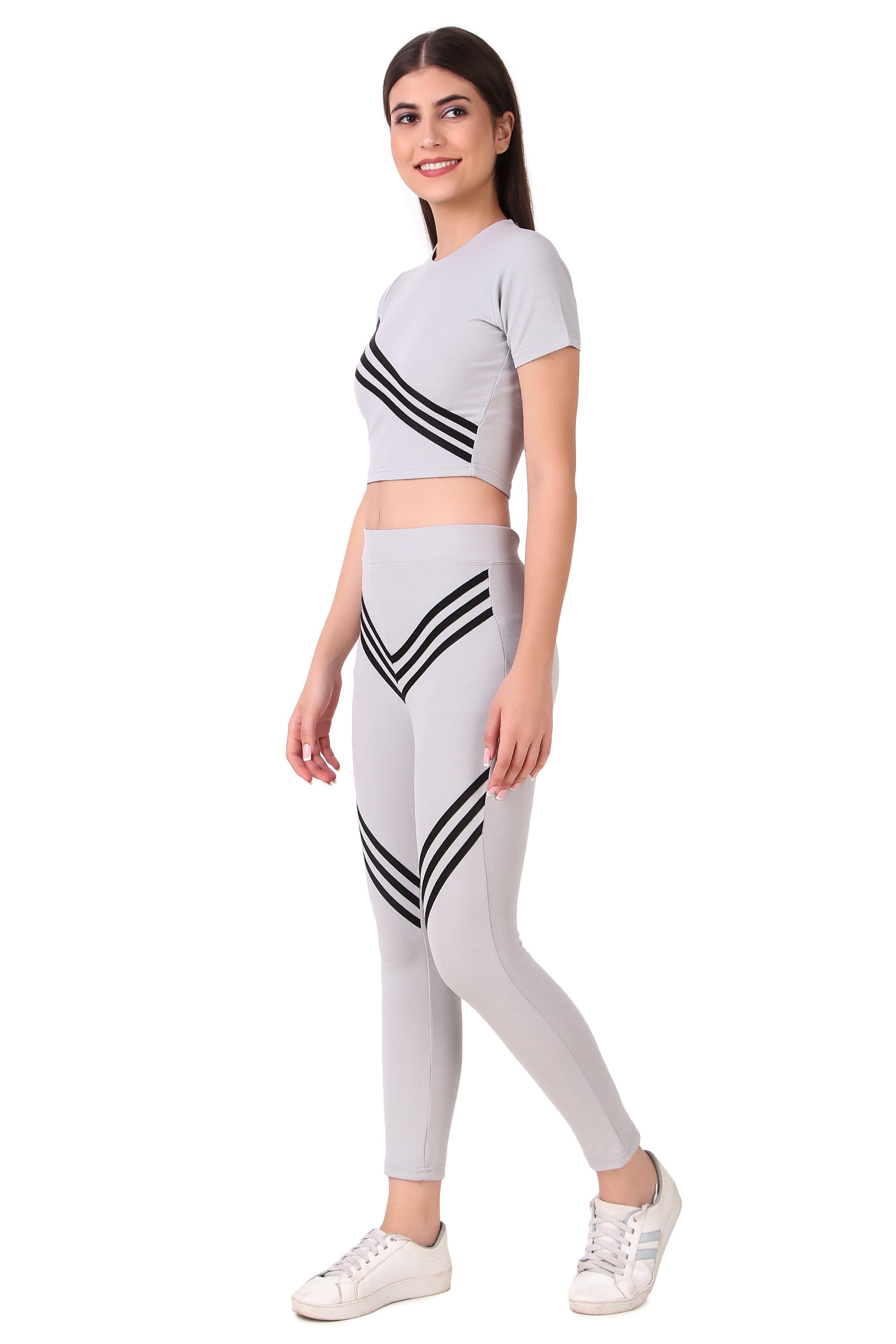 Zicada Women's Atheletic Gym Running Sports Track Suit | Co-ord set | Running Suit for Girls & Women