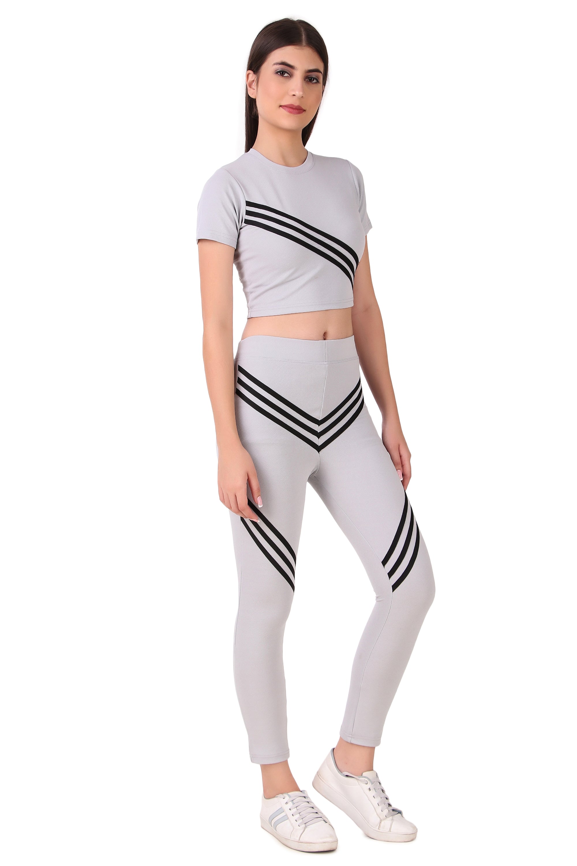 Zicada Women's Atheletic Gym Running Sports Track Suit | Co-ord set | Running Suit for Girls & Women