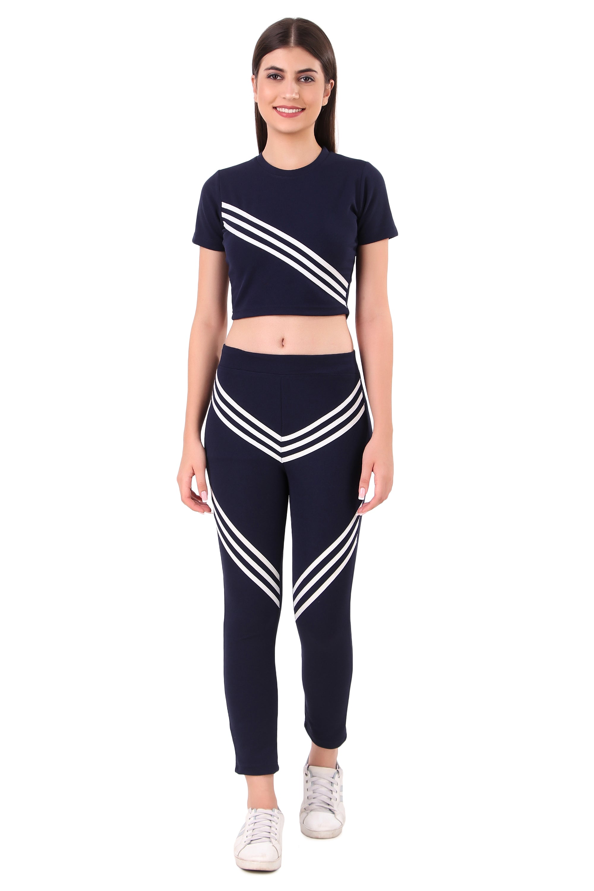 Zicada Women's Atheletic Gym Running Sports Track Suit | Co-ord set | Running Suit for Girls & Women