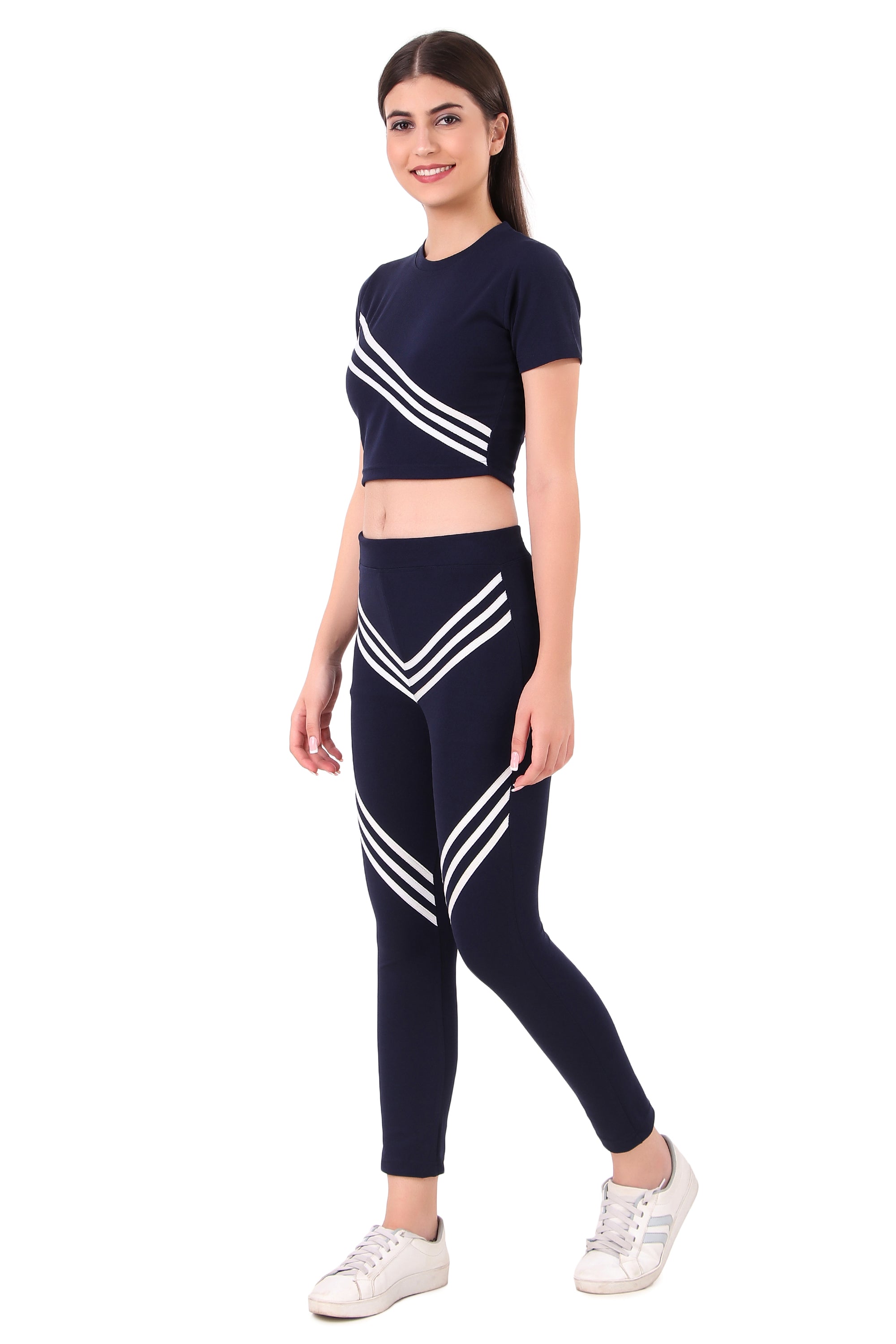 Zicada Women's Atheletic Gym Running Sports Track Suit | Co-ord set | Running Suit for Girls & Women
