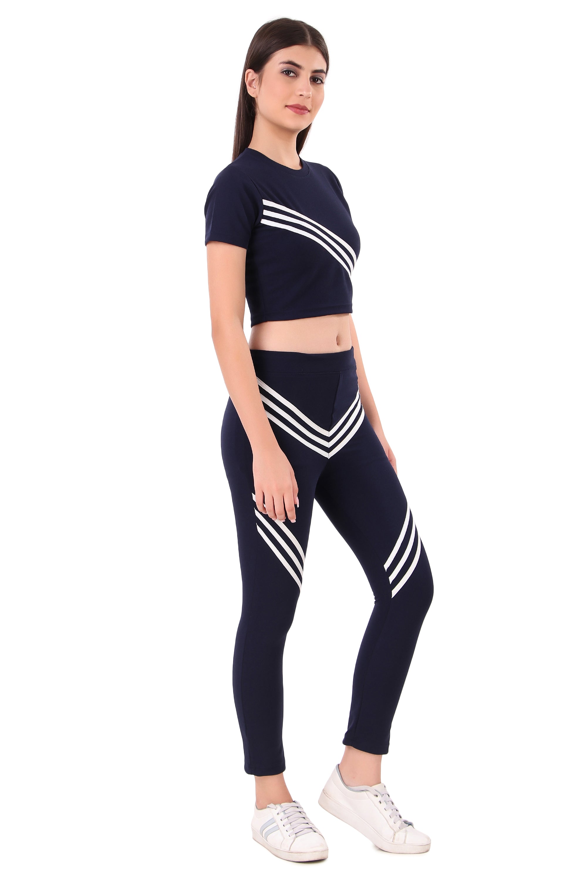 Zicada Women's Atheletic Gym Running Sports Track Suit | Co-ord set | Running Suit for Girls & Women