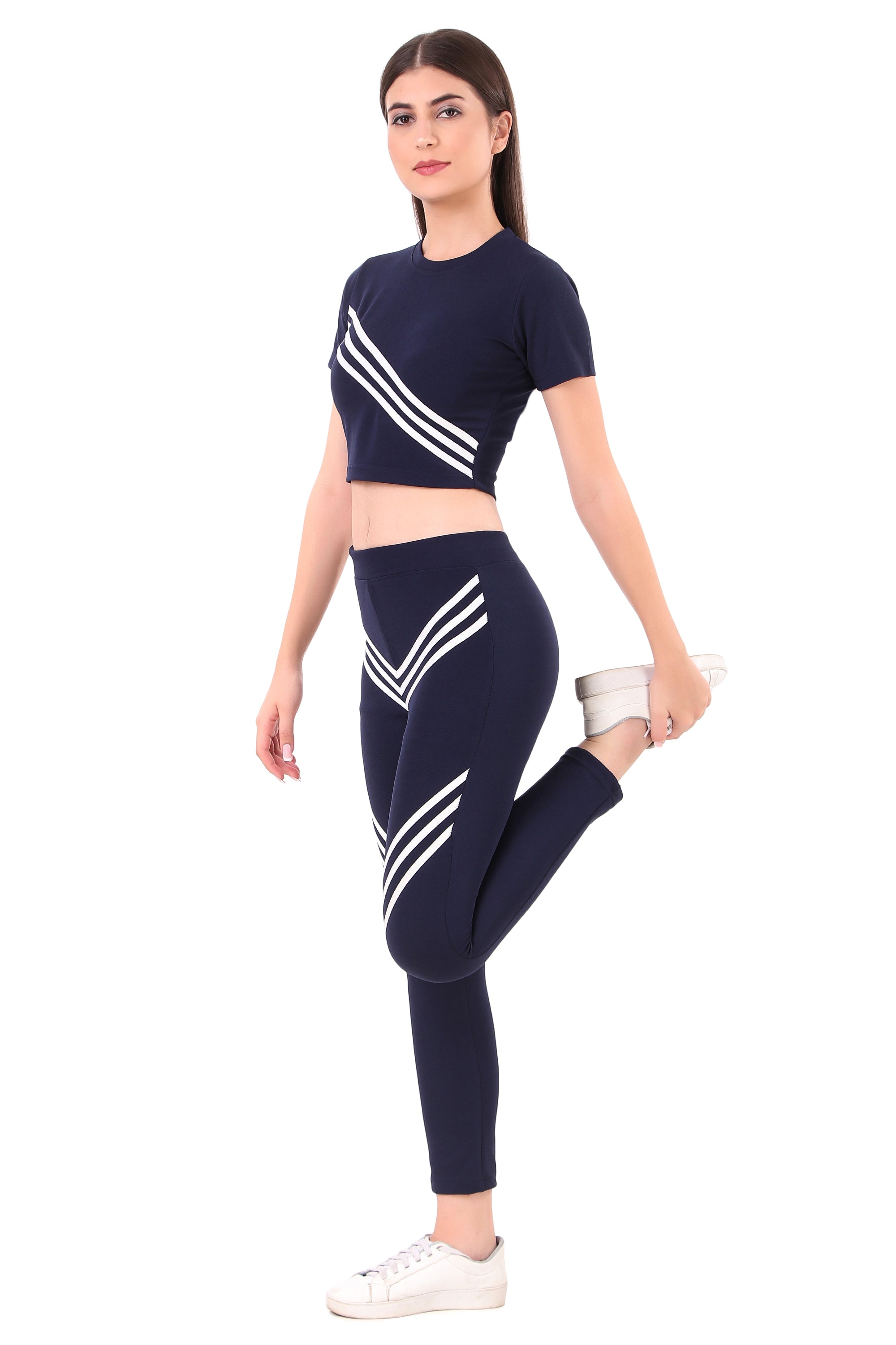 Zicada Women's Atheletic Gym Running Sports Track Suit | Co-ord set | Running Suit for Girls & Women