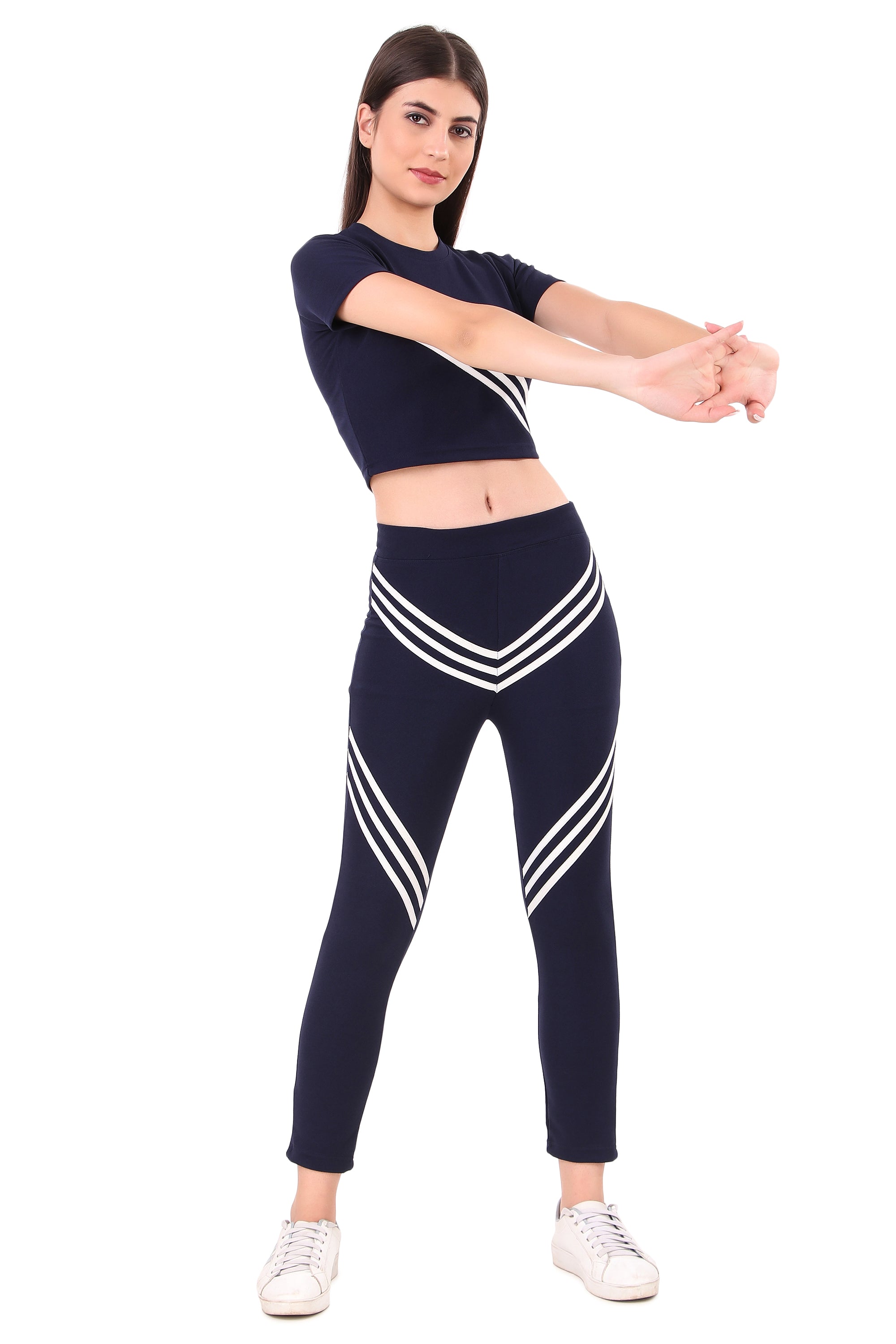 Zicada Women's Atheletic Gym Running Sports Track Suit | Co-ord set | Running Suit for Girls & Women