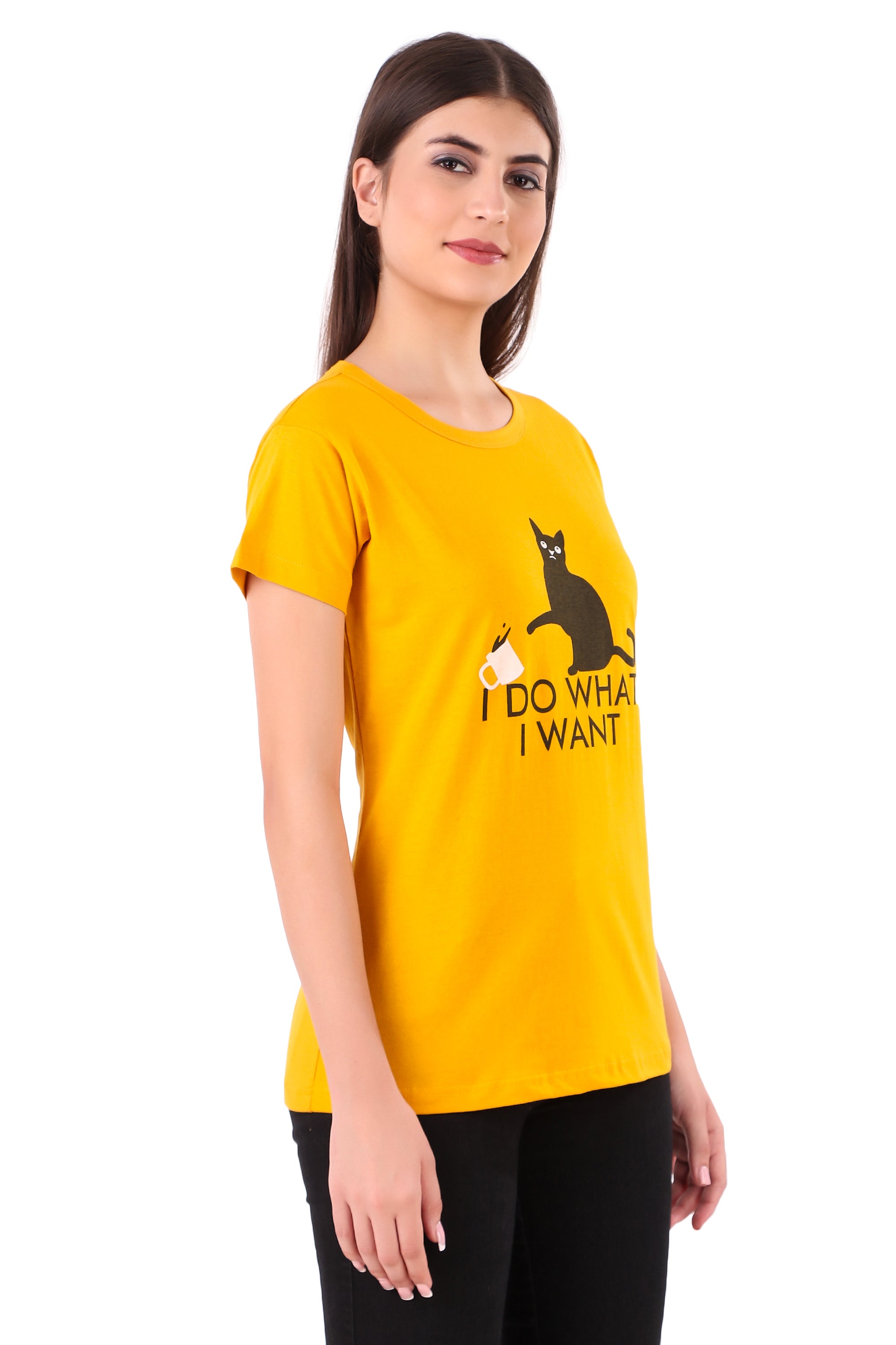Women's Cotton Printed T-shirt | Casual Half Sleeve T-Shirt | Active Wear for Women & Girls