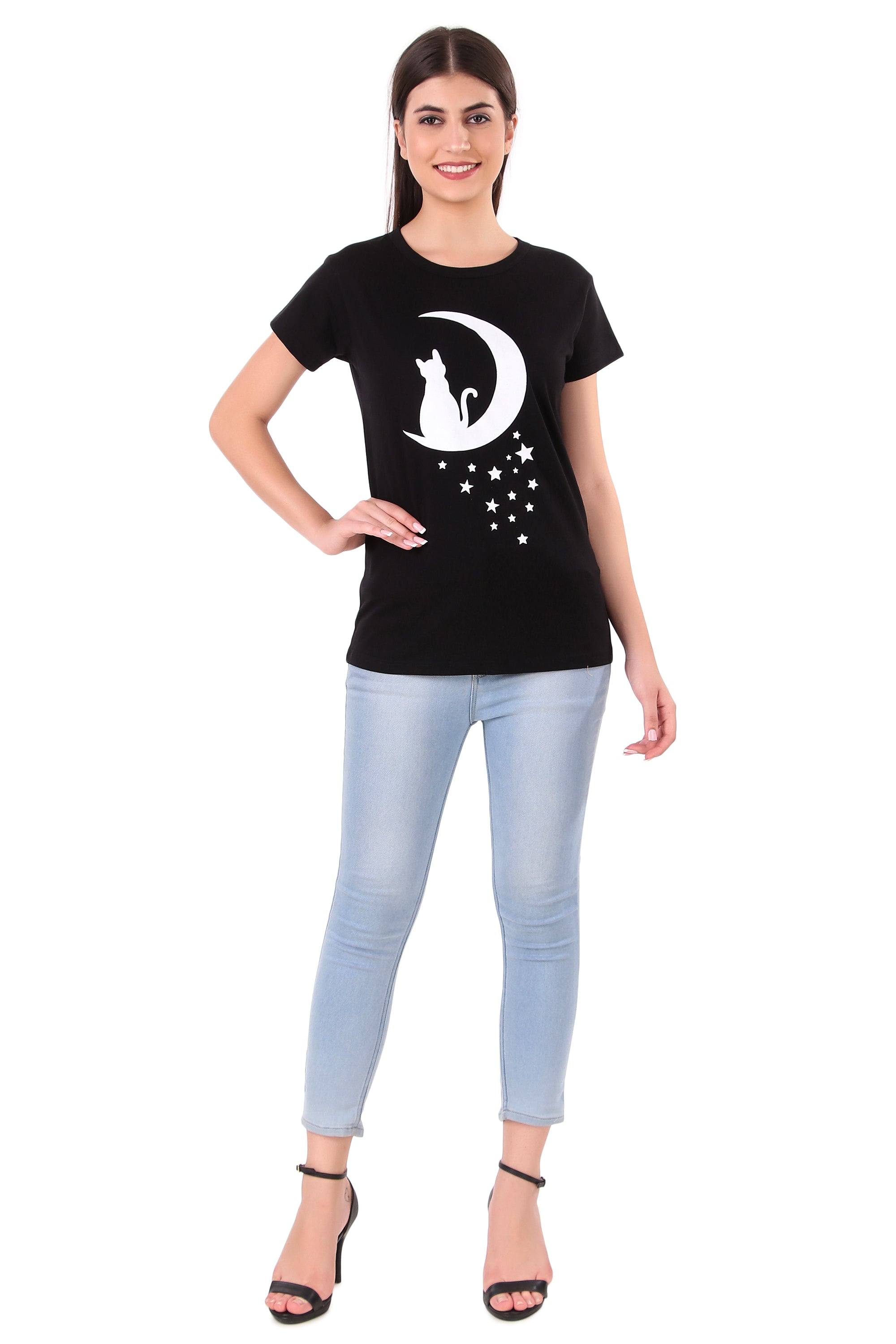 Women's Cotton Printed T-shirt | Casual Half Sleeve T-Shirt | Active Wear for Women & Girls