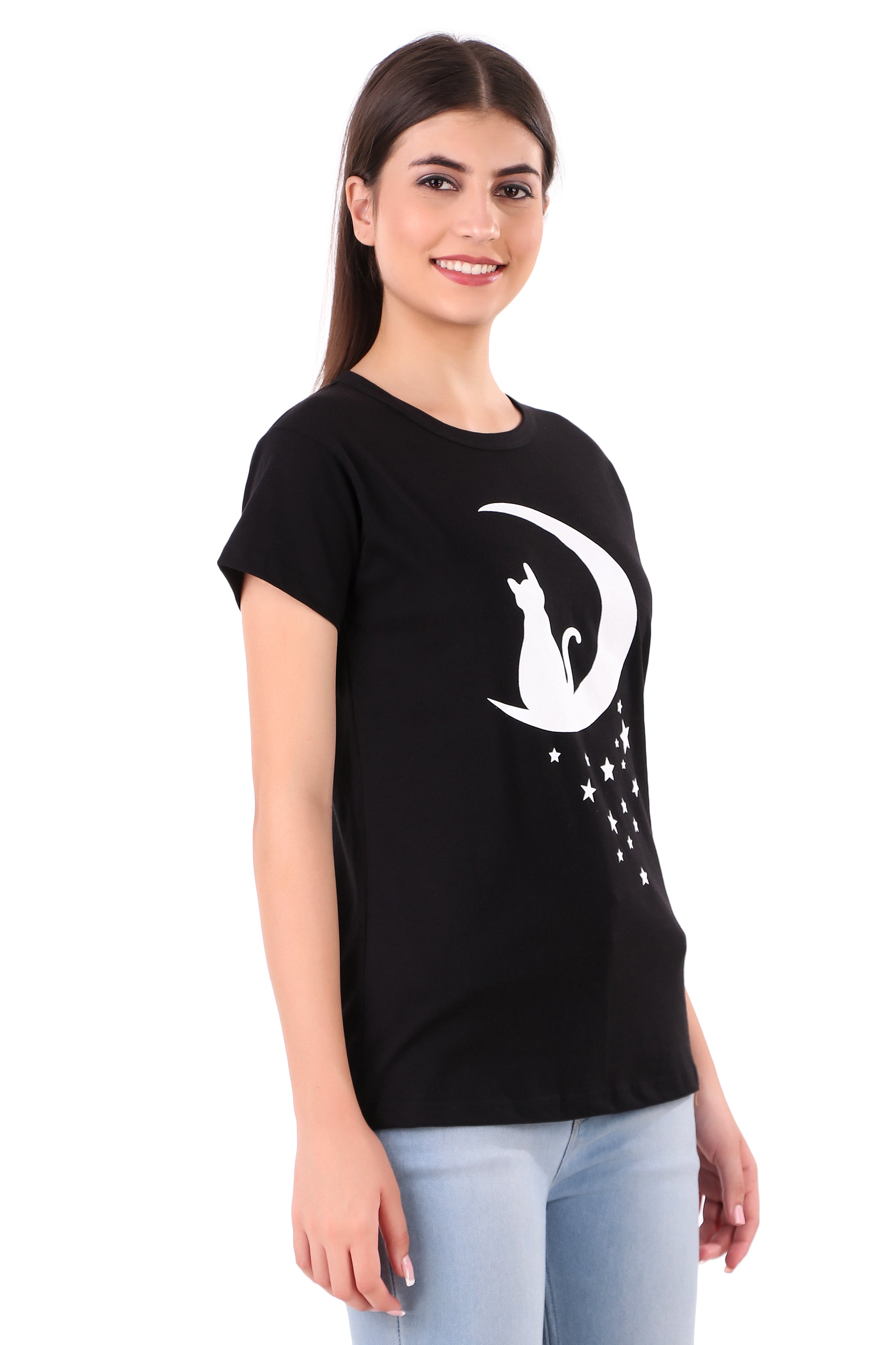 Women's Cotton Printed T-shirt | Casual Half Sleeve T-Shirt | Active Wear for Women & Girls