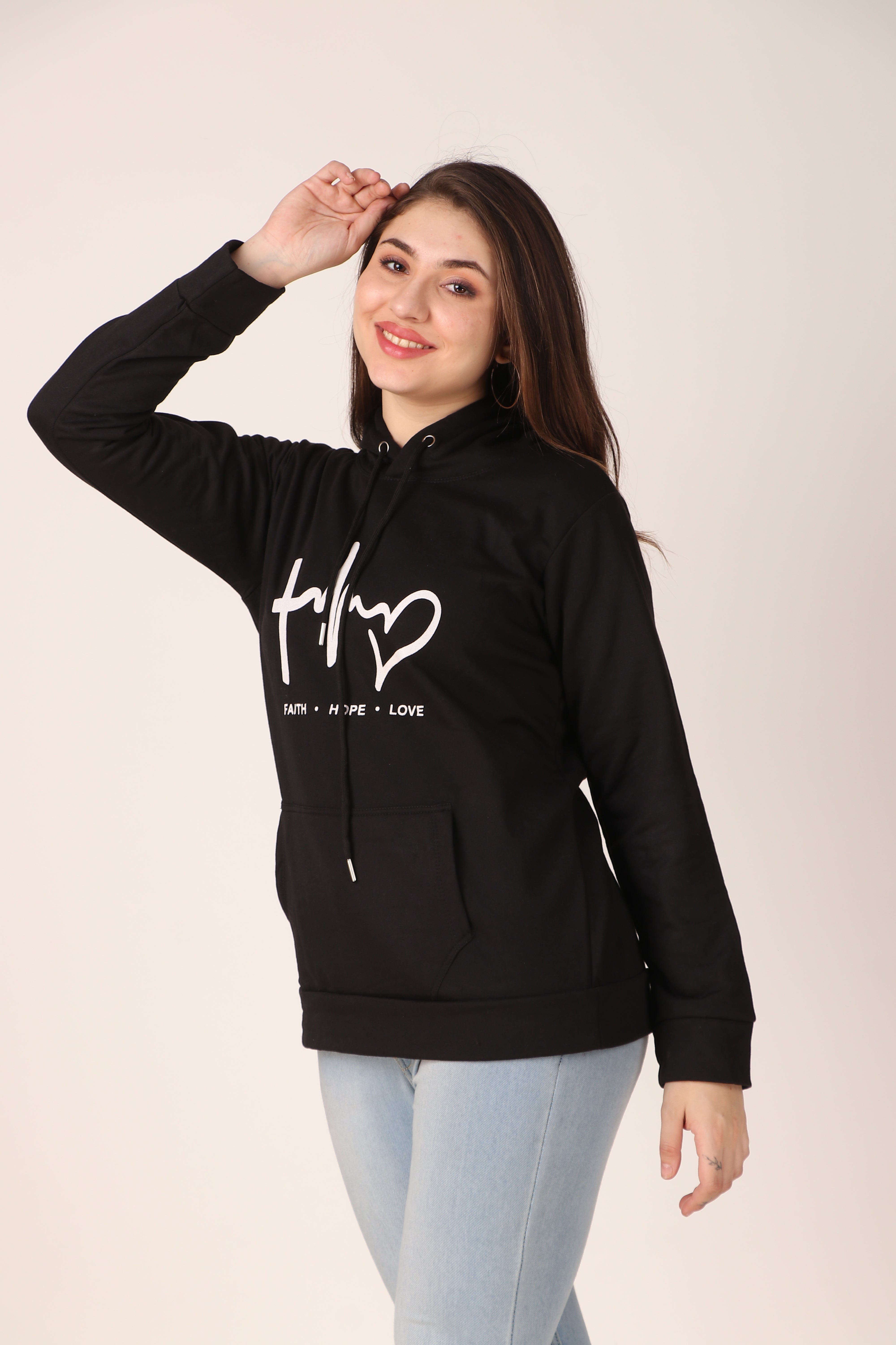 Women's Printed Hoodie Graphic Pullover Hoodie with Hood, Long Sleeve