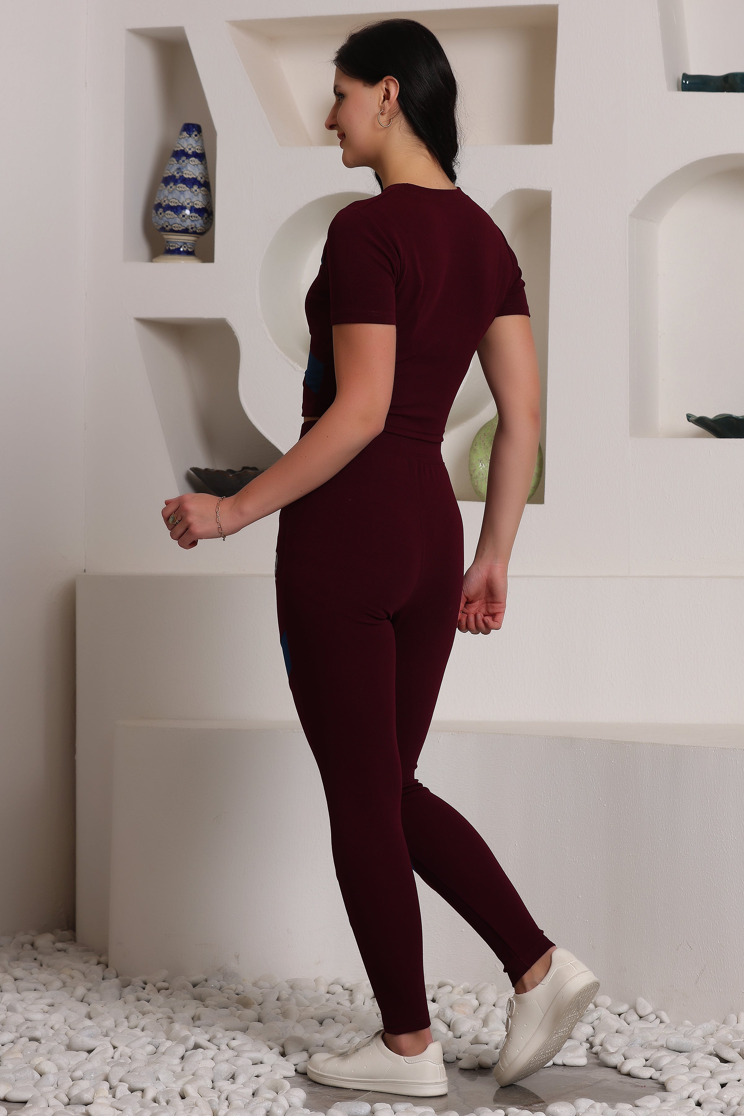 ZICADA Women's Top & Bottom Set Gym Wear | Running Wear | Sports Running Suits for Girls/Women's.