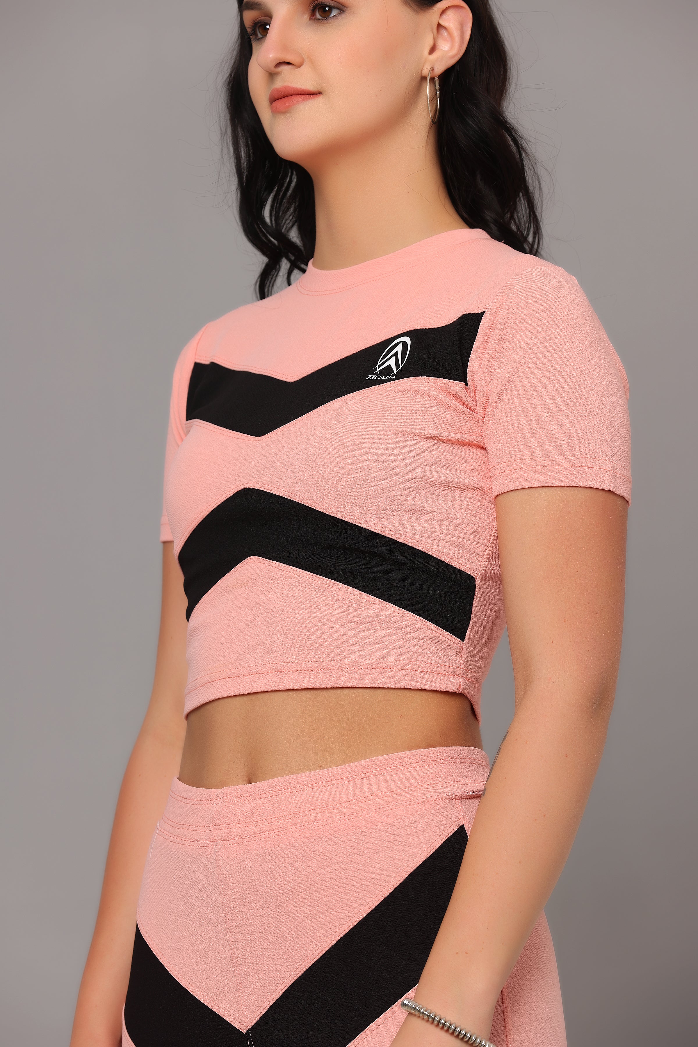 ZICADA Women's Top & Bottom Set Gym Wear | Running Wear | Sports Running Suits for Girls/Women's.