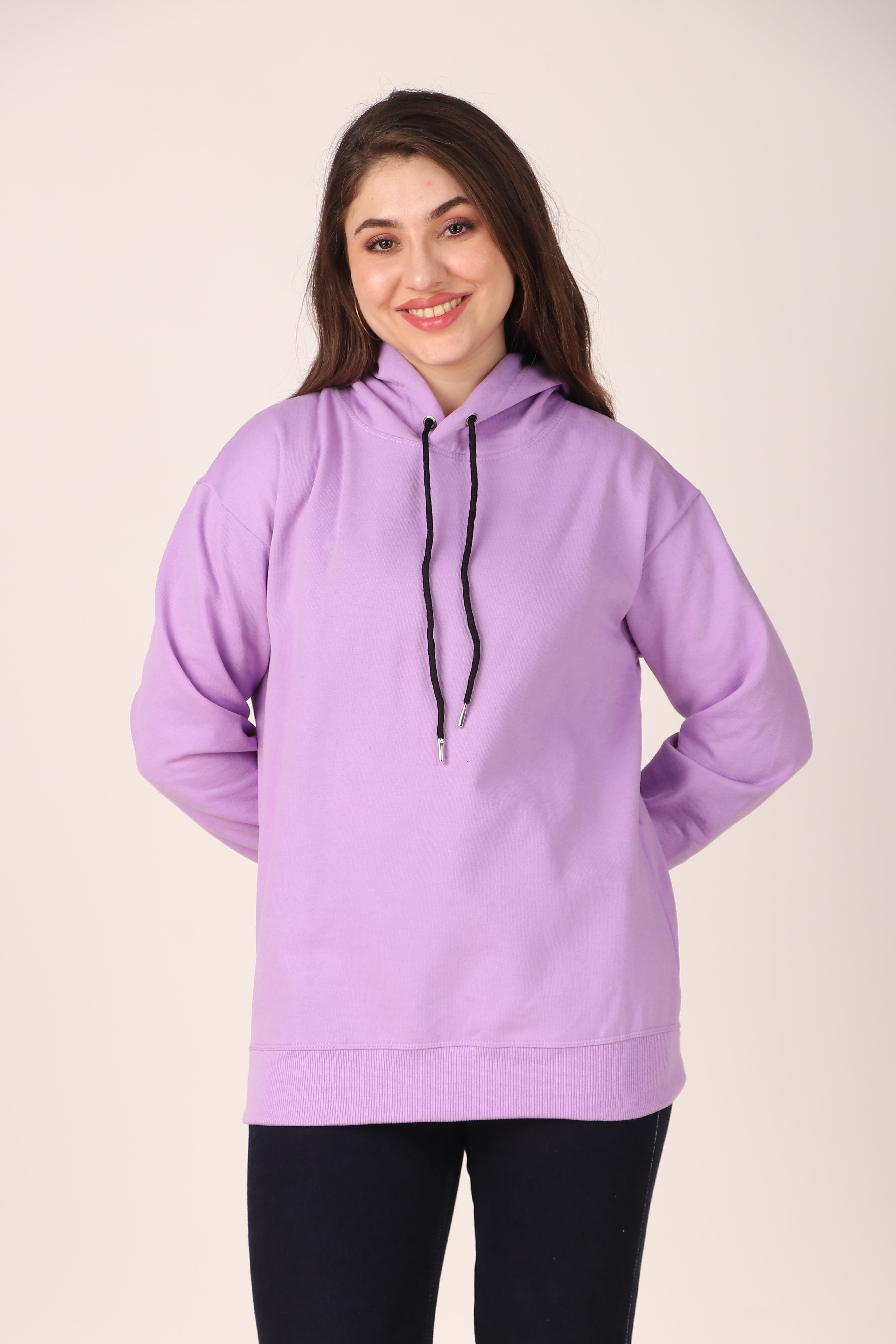 Women's Hoodie Pullover Cotton Blend Hoodie with Hood and Pocket, Casual