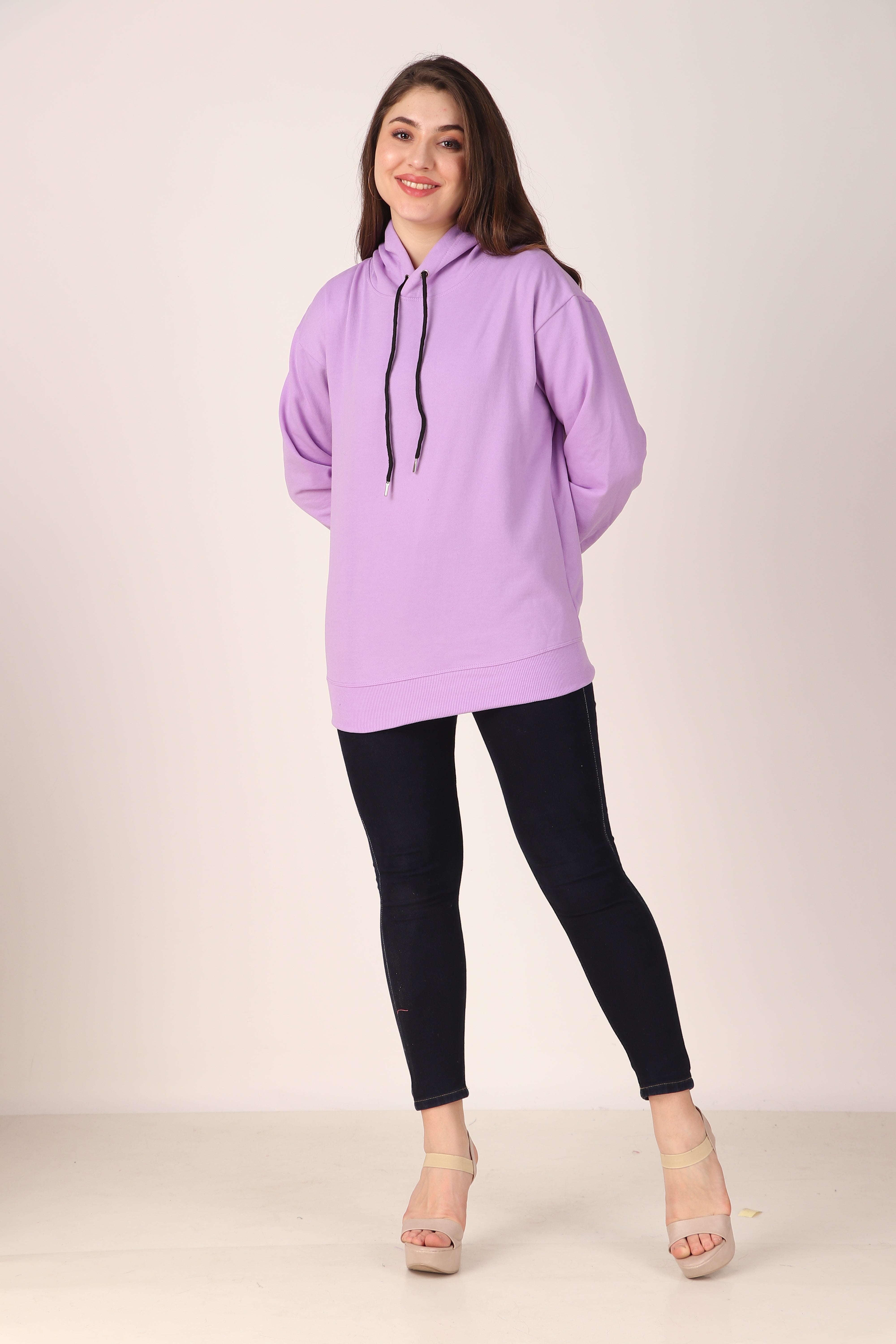 Women's Hoodie Pullover Cotton Blend Hoodie with Hood and Pocket, Casual