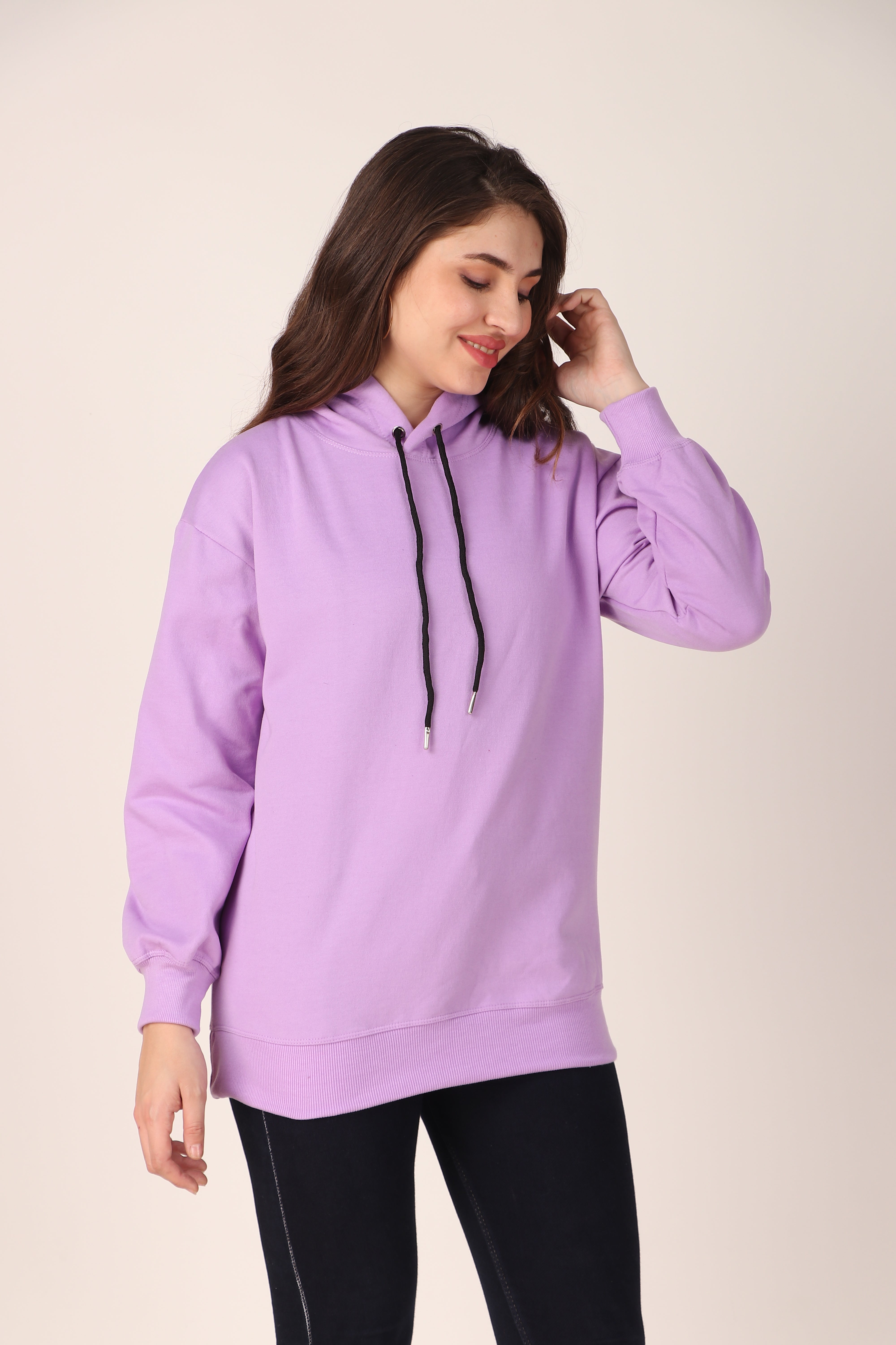 Women's Hoodie Pullover Cotton Blend Hoodie with Hood and Pocket, Casual