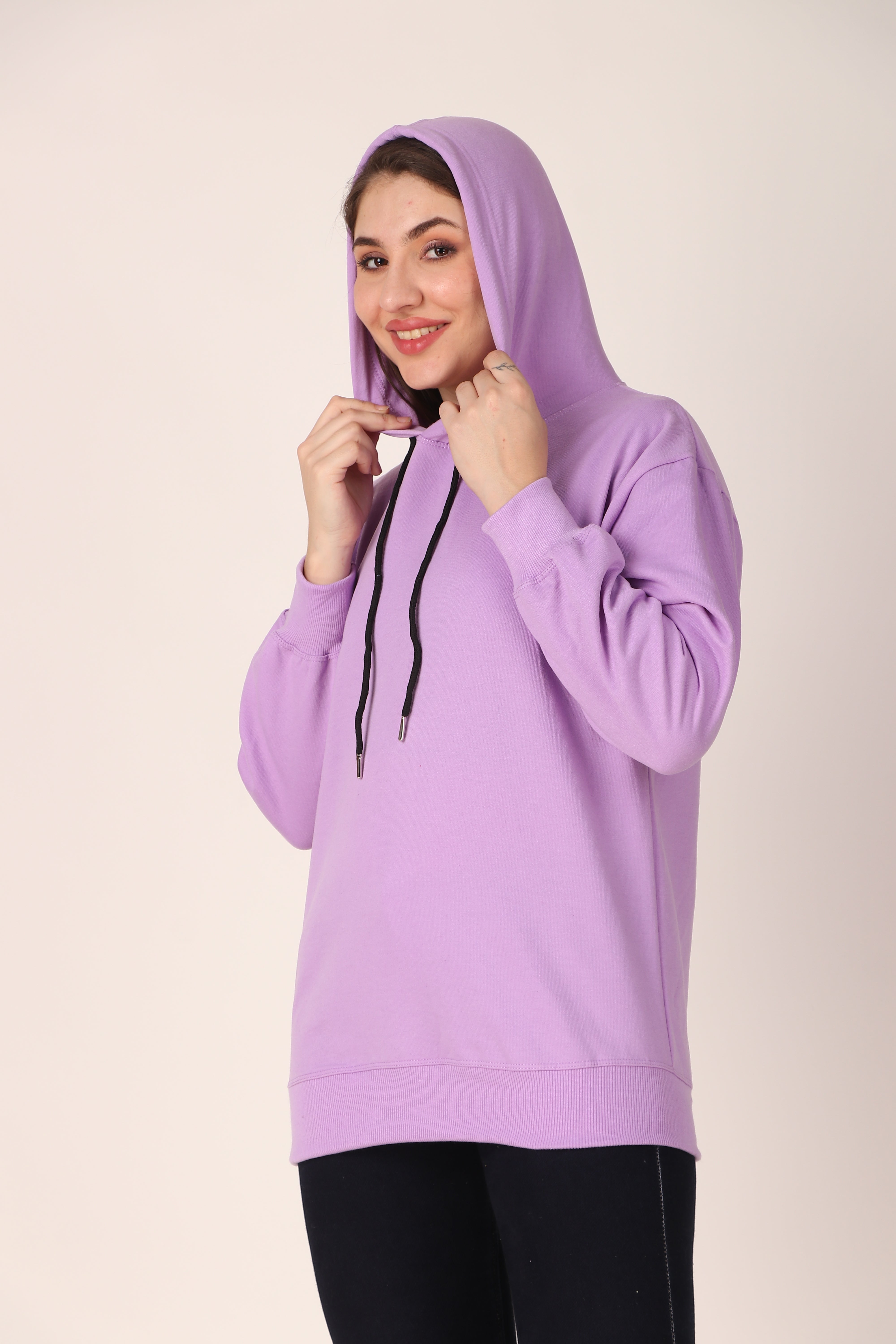 Women's Hoodie Pullover Cotton Blend Hoodie with Hood and Pocket, Casual