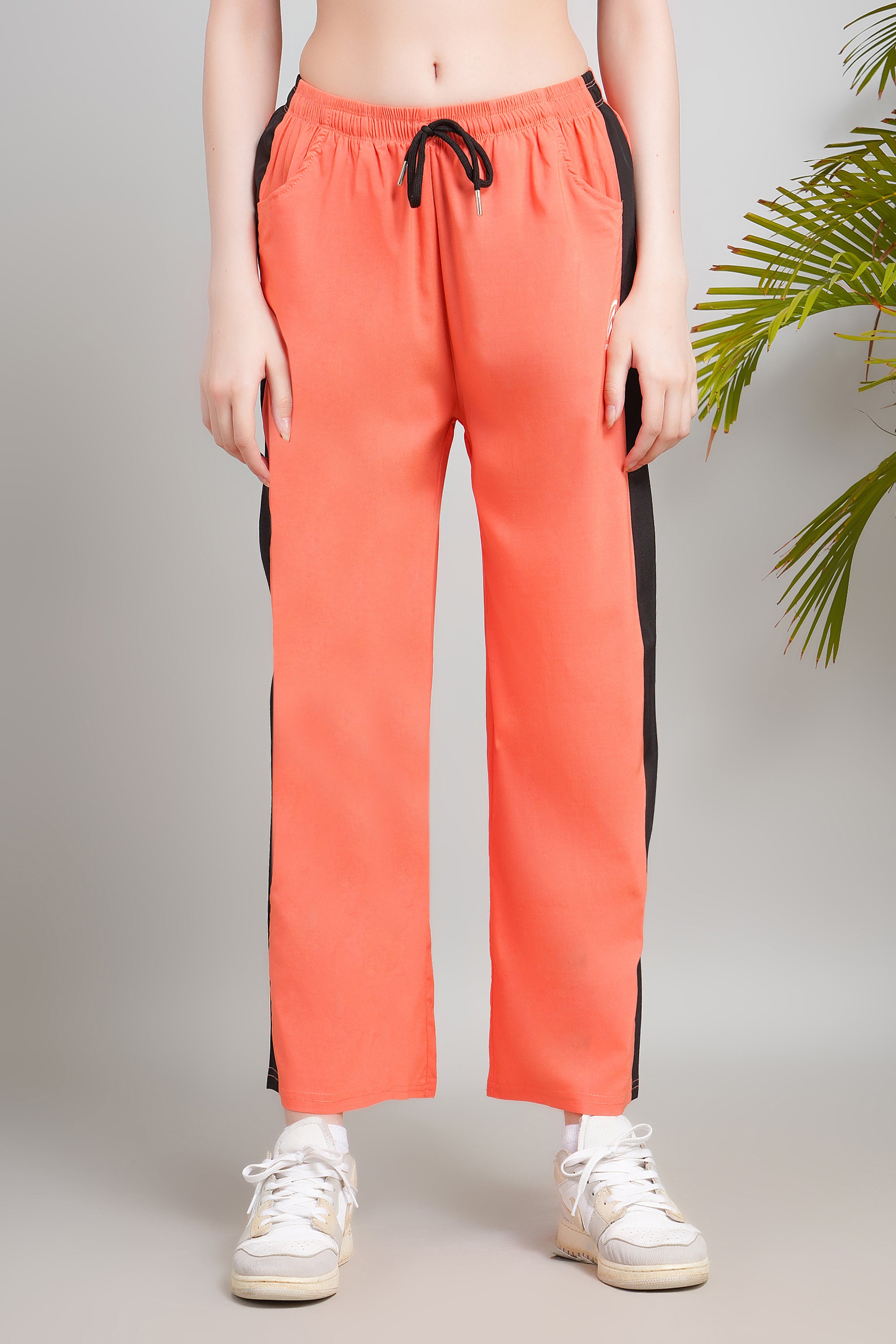 Women High Waist Wide Leg Track Pants, Loose Fit, Comfy Activewear with Pockets