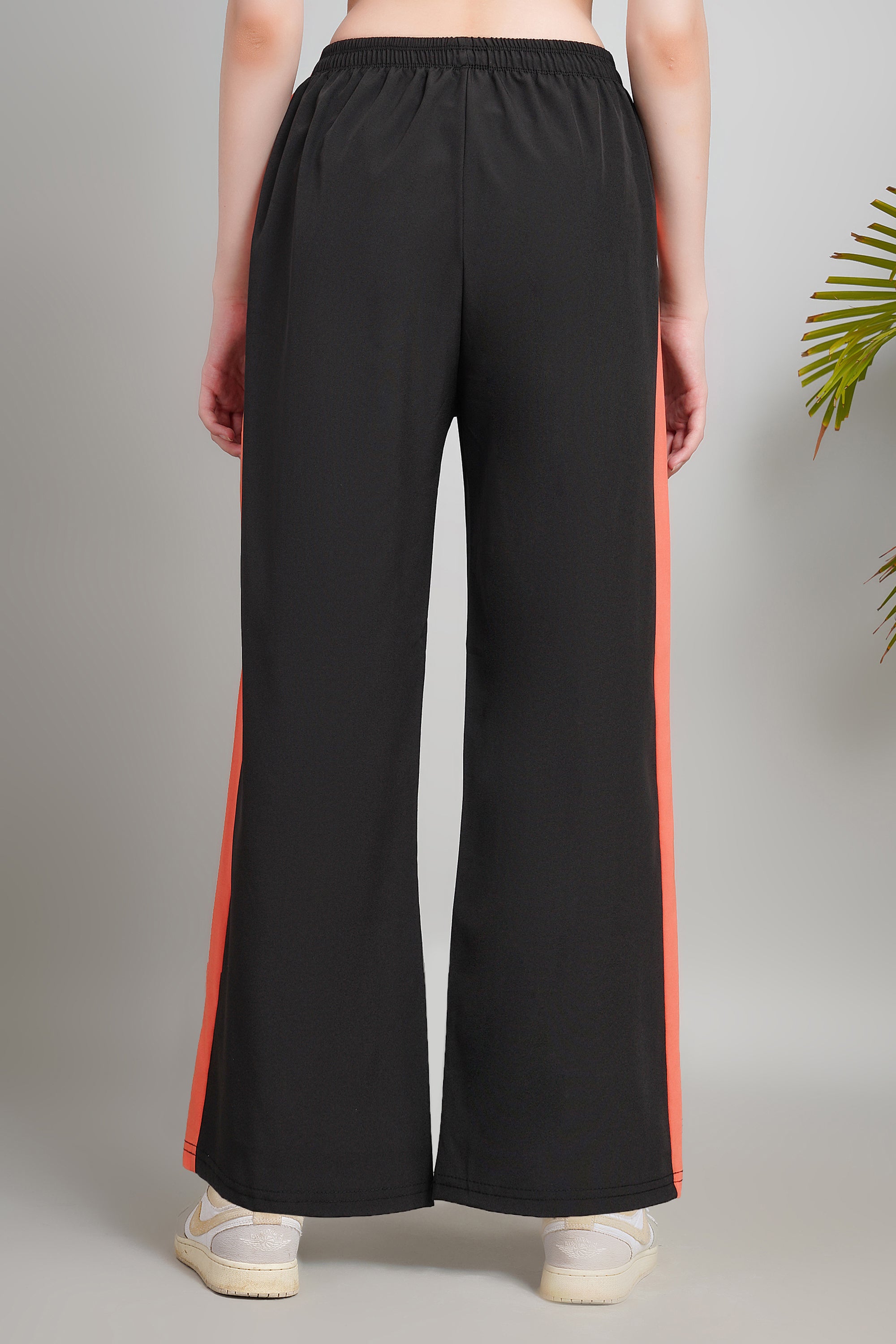 Women High Waist Wide Leg Track Pants, Loose Fit, Comfy Activewear with Pockets