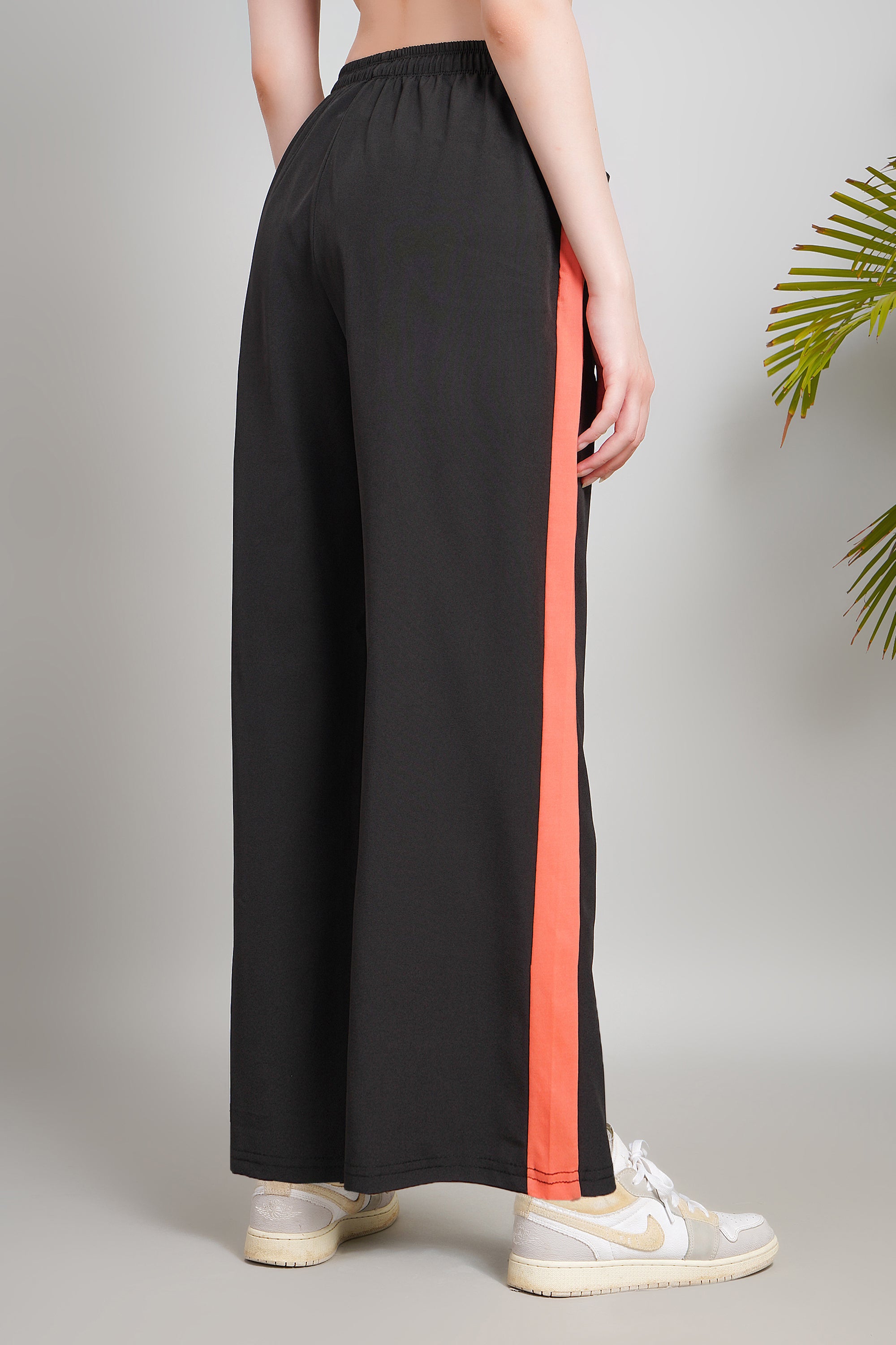 Women High Waist Wide Leg Track Pants, Loose Fit, Comfy Activewear with Pockets