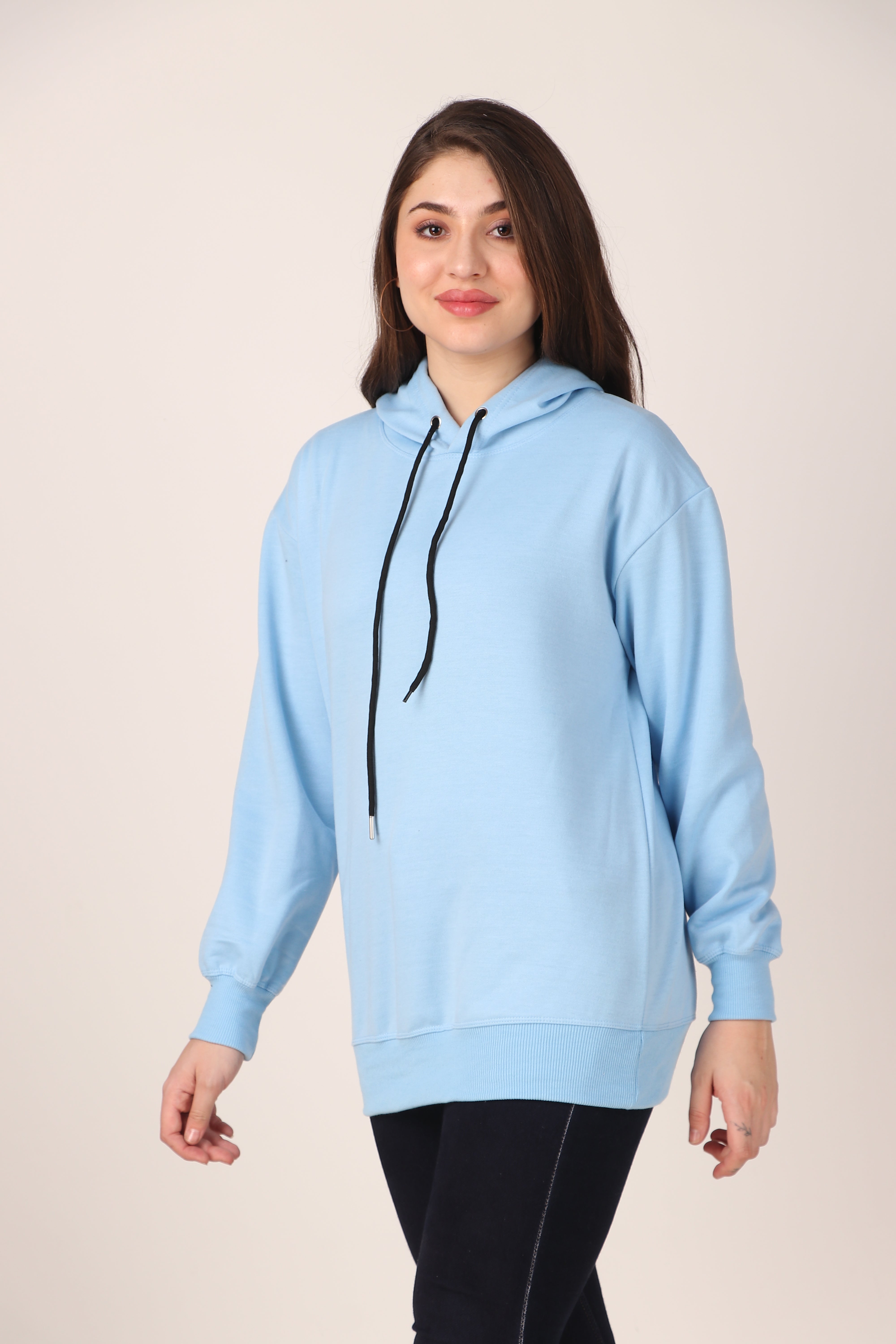 Women's Hoodie Pullover Cotton Blend Hoodie with Hood and Pocket, Casual