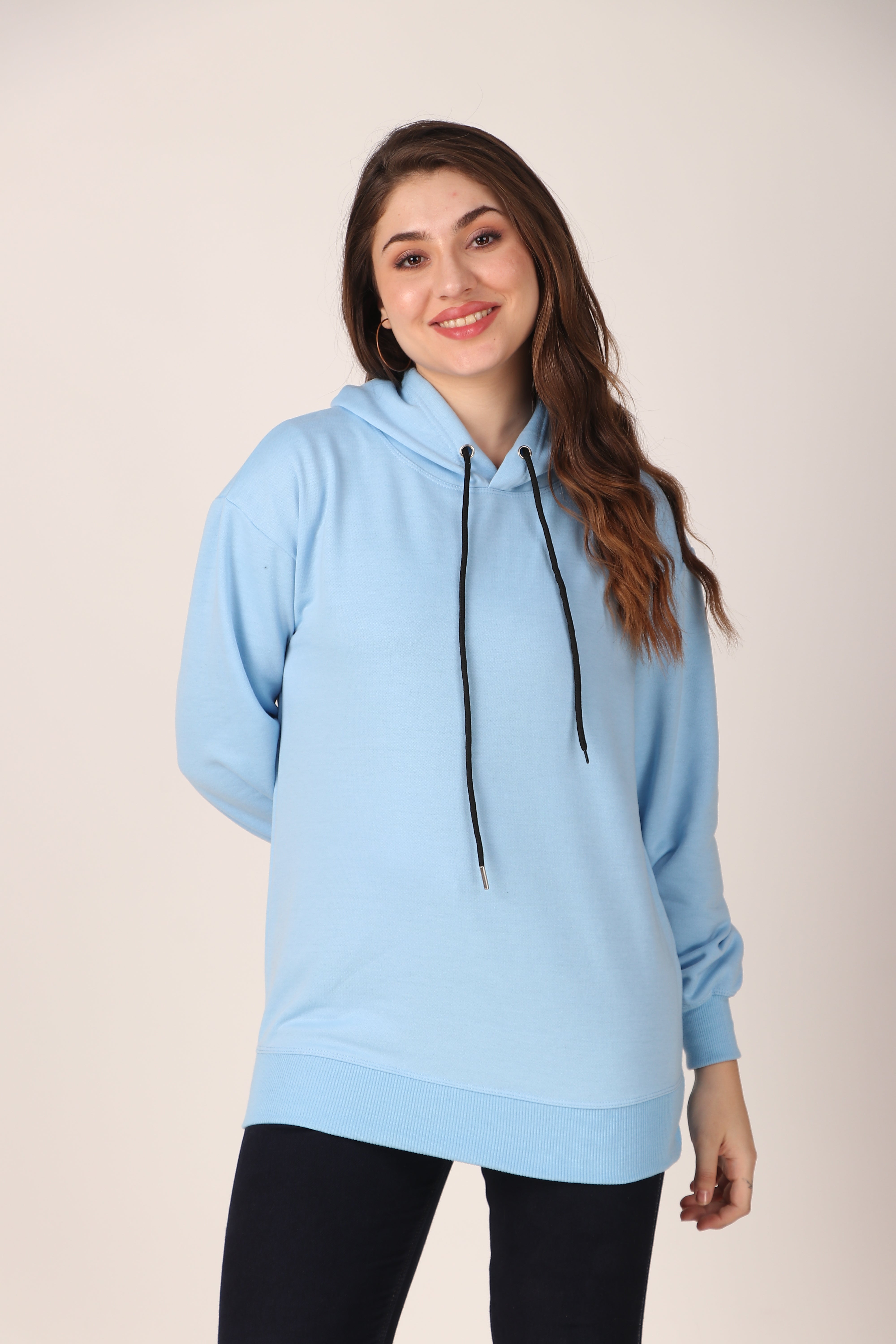 Women's Hoodie Pullover Cotton Blend Hoodie with Hood and Pocket, Casual