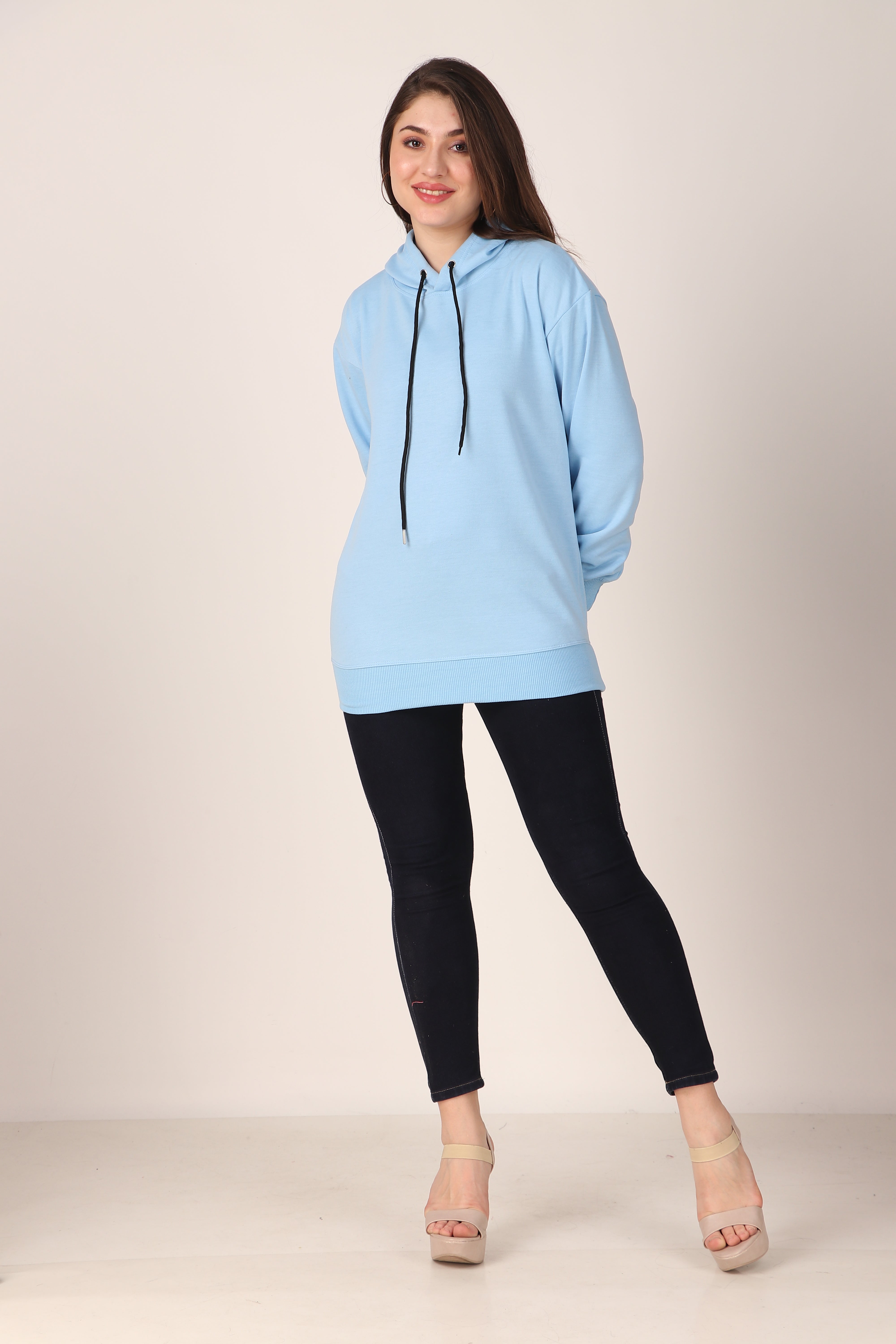 Women's Hoodie Pullover Cotton Blend Hoodie with Hood and Pocket, Casual