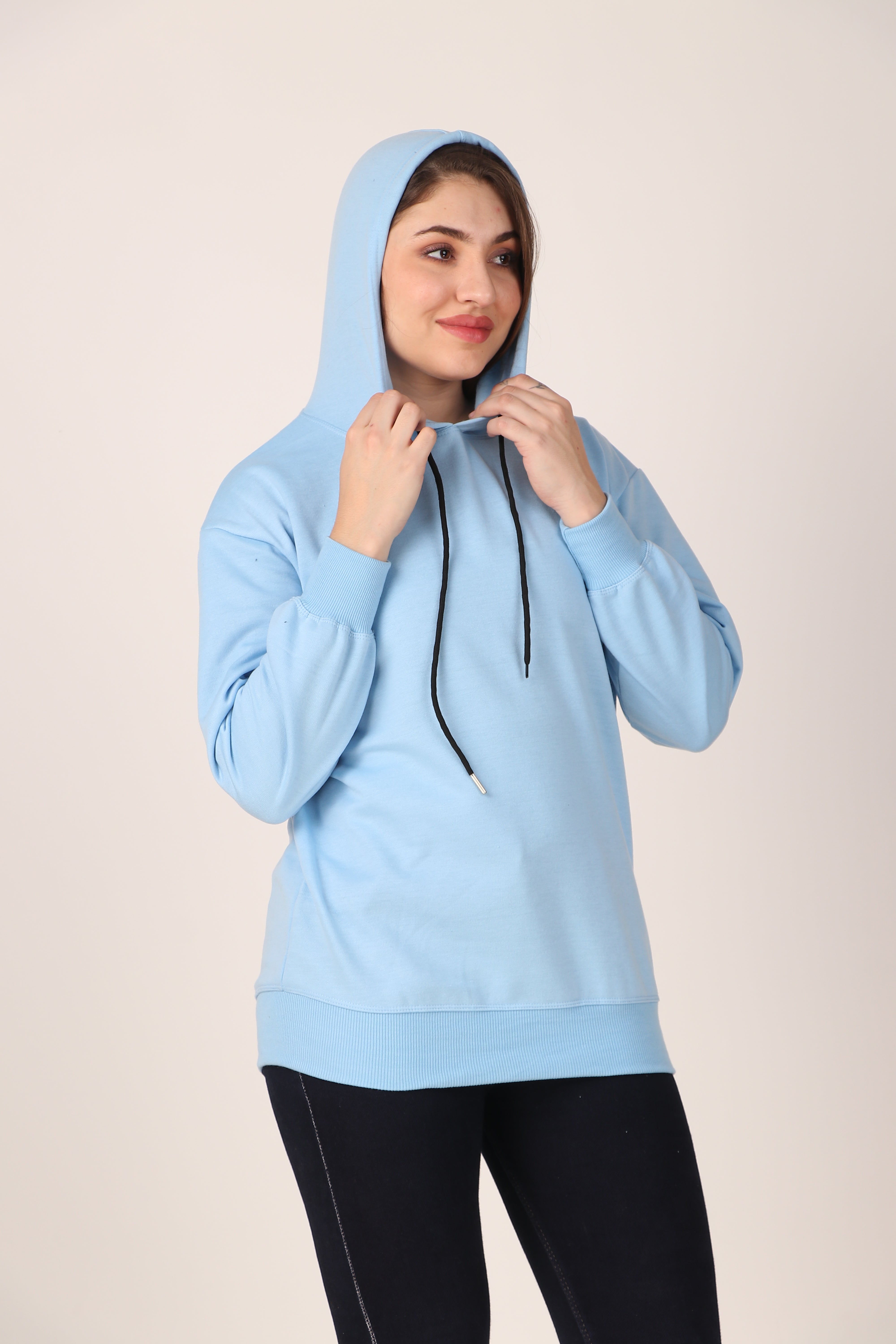 Women's Hoodie Pullover Cotton Blend Hoodie with Hood and Pocket, Casual