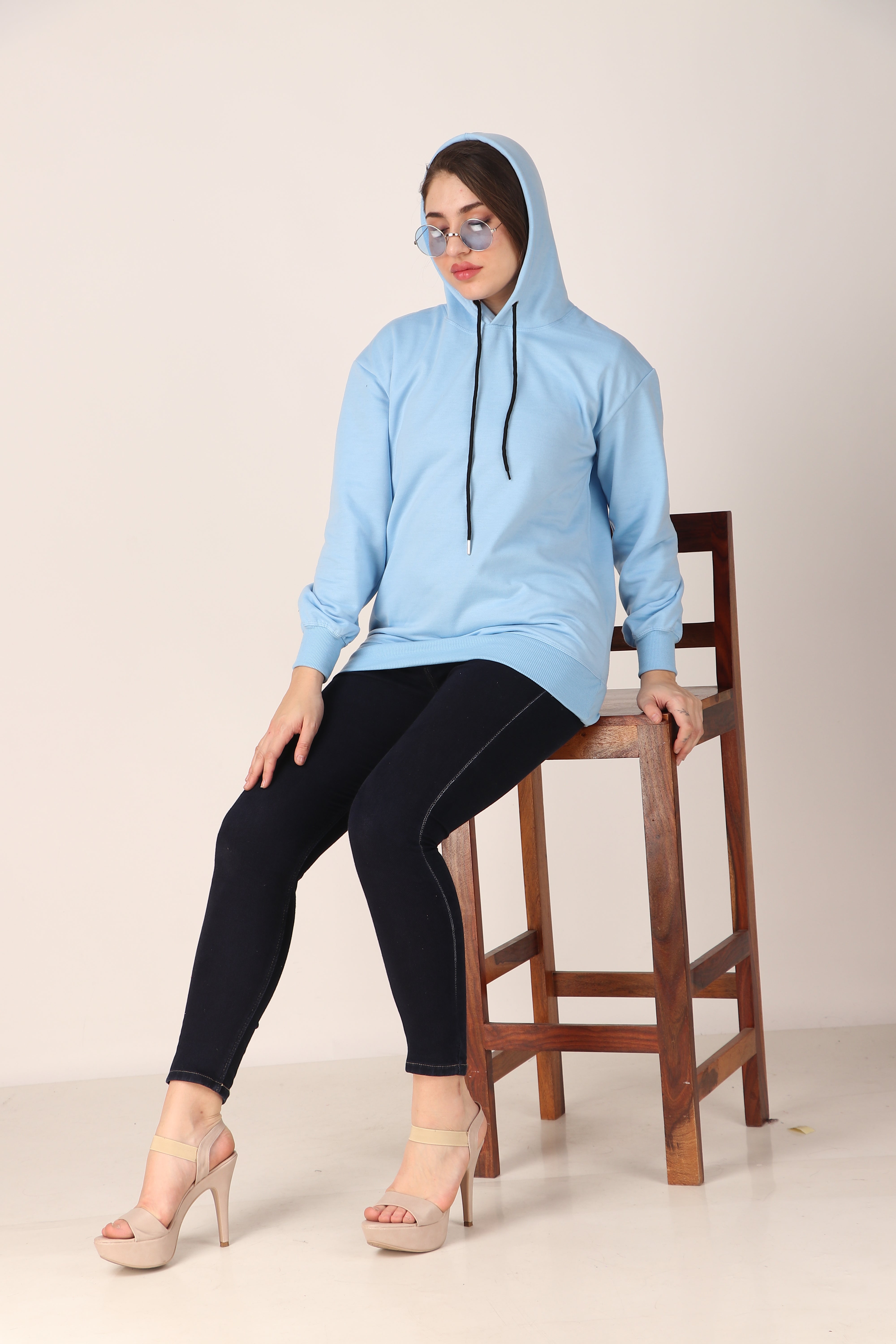 Women's Hoodie Pullover Cotton Blend Hoodie with Hood and Pocket, Casual