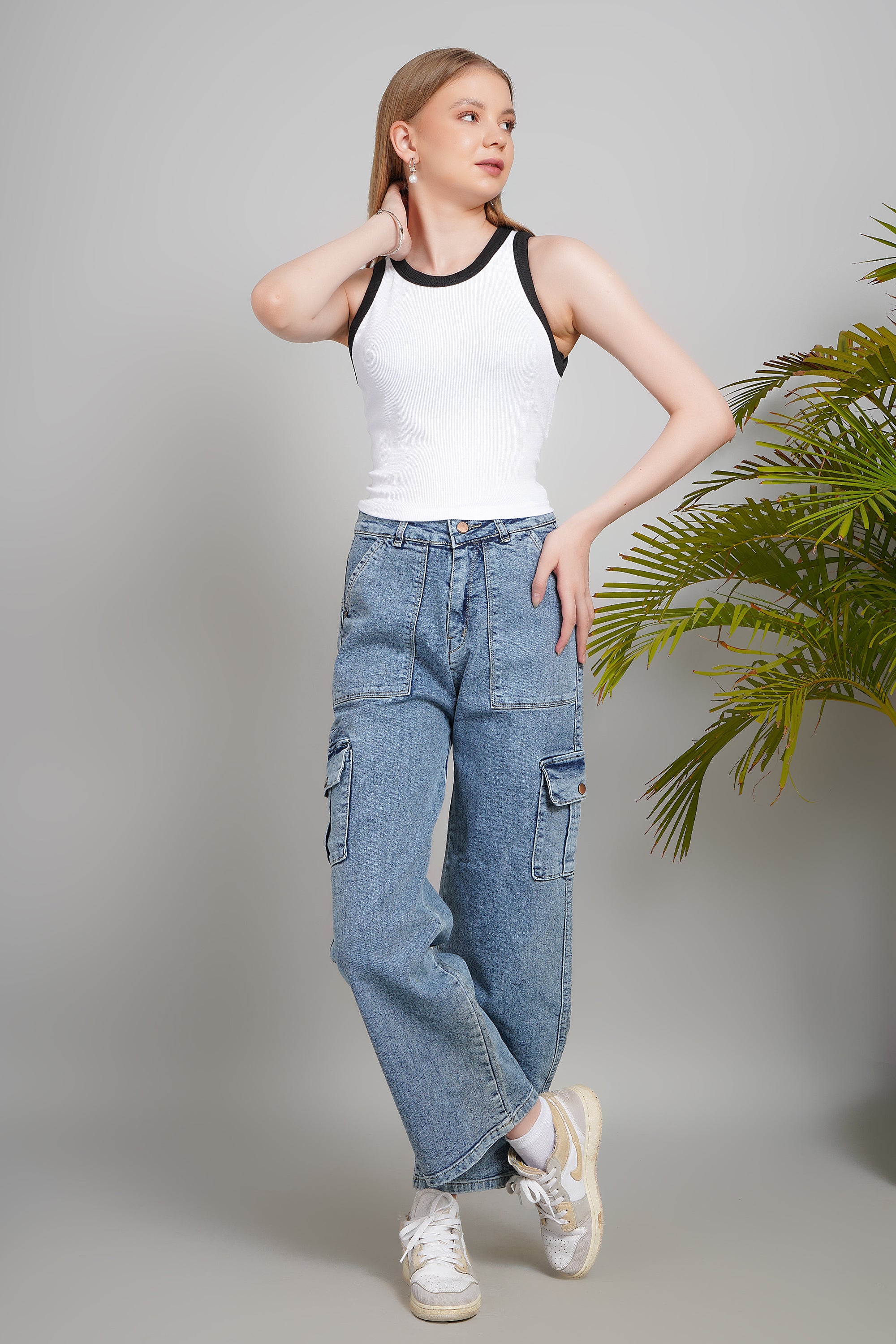 Women's Parkour Tank Top, Round Neck, Regular Fit, Summer Casual Wear