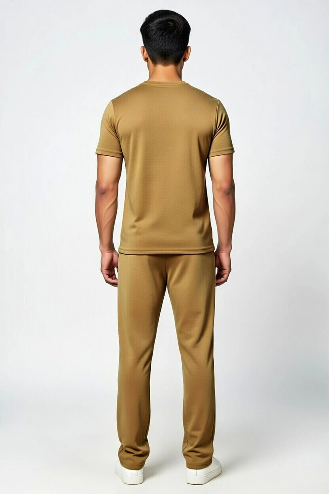 Men’s Polyester Tracksuit Set | Round Neck Half Sleeve Sportswear
