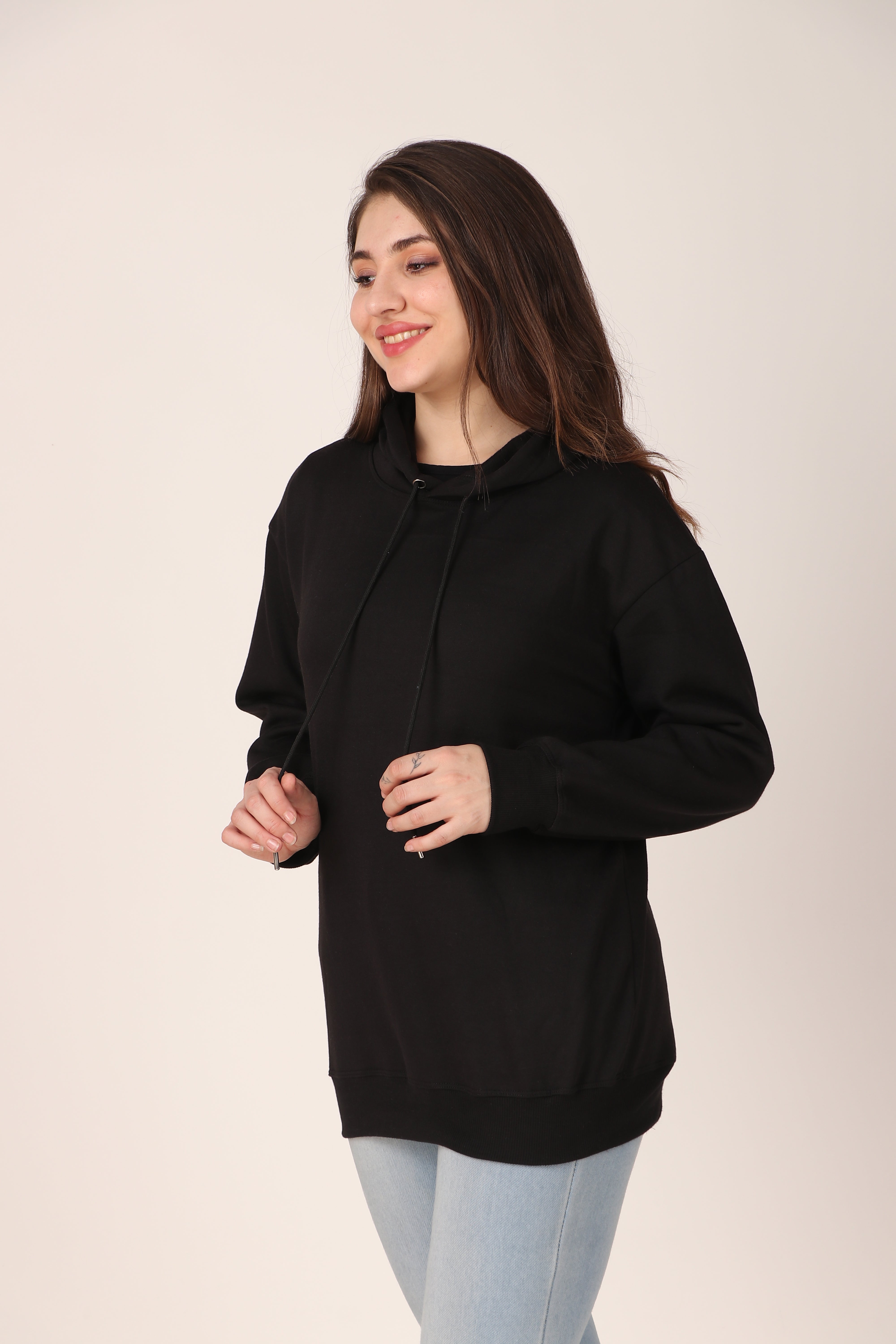 Women's Hoodie Pullover Cotton Blend Hoodie with Hood and Pocket, Casual