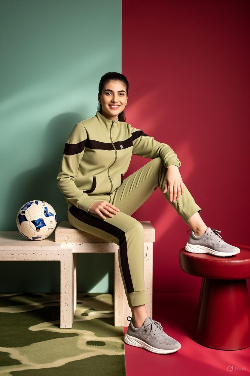 Women's Athletics Gym Running Sports Track Suit | Regular Casual Fit | Track Suit for Girls & Women