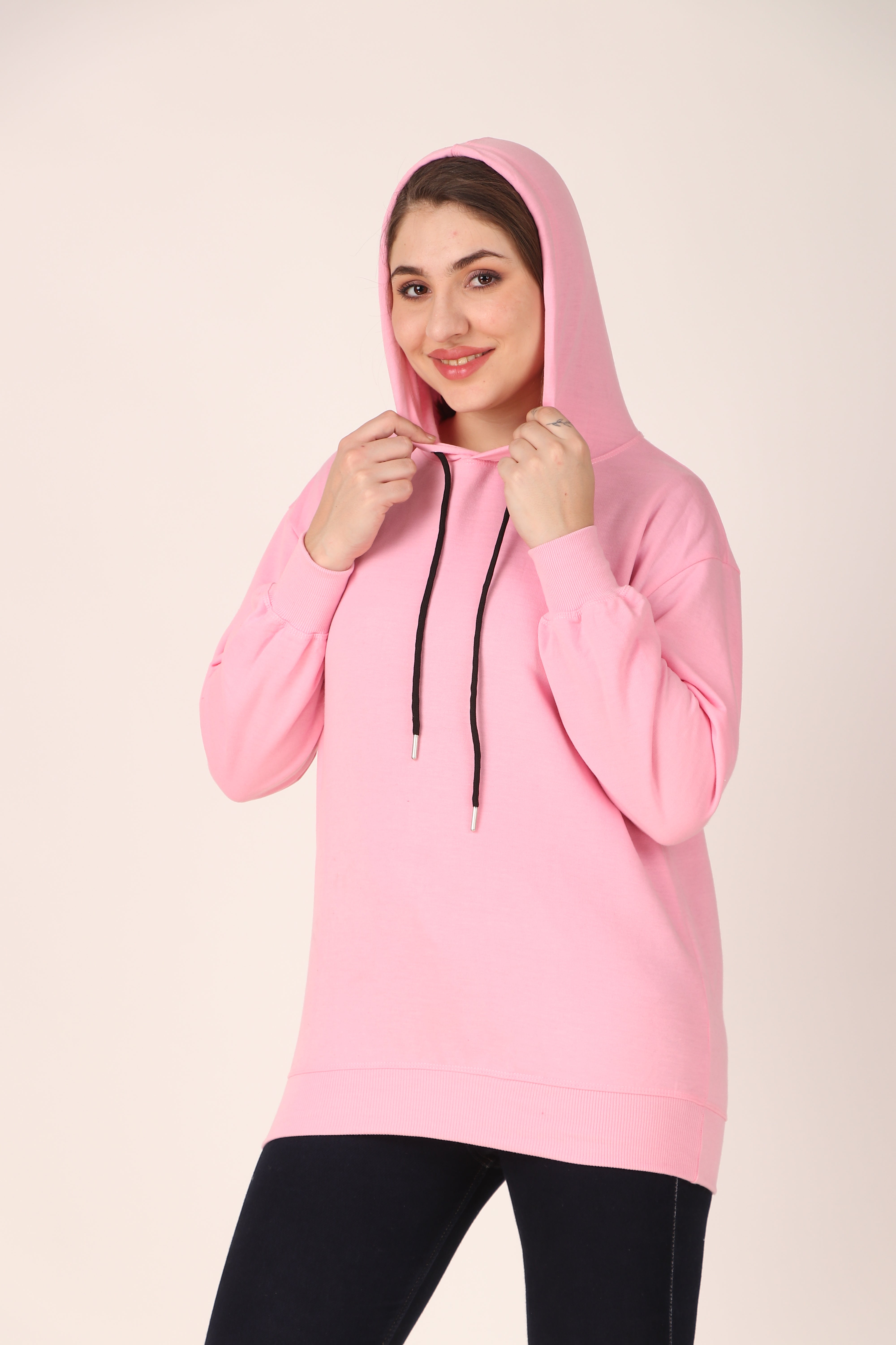Women's Hoodie Pullover Cotton Blend Hoodie with Hood and Pocket, Casual