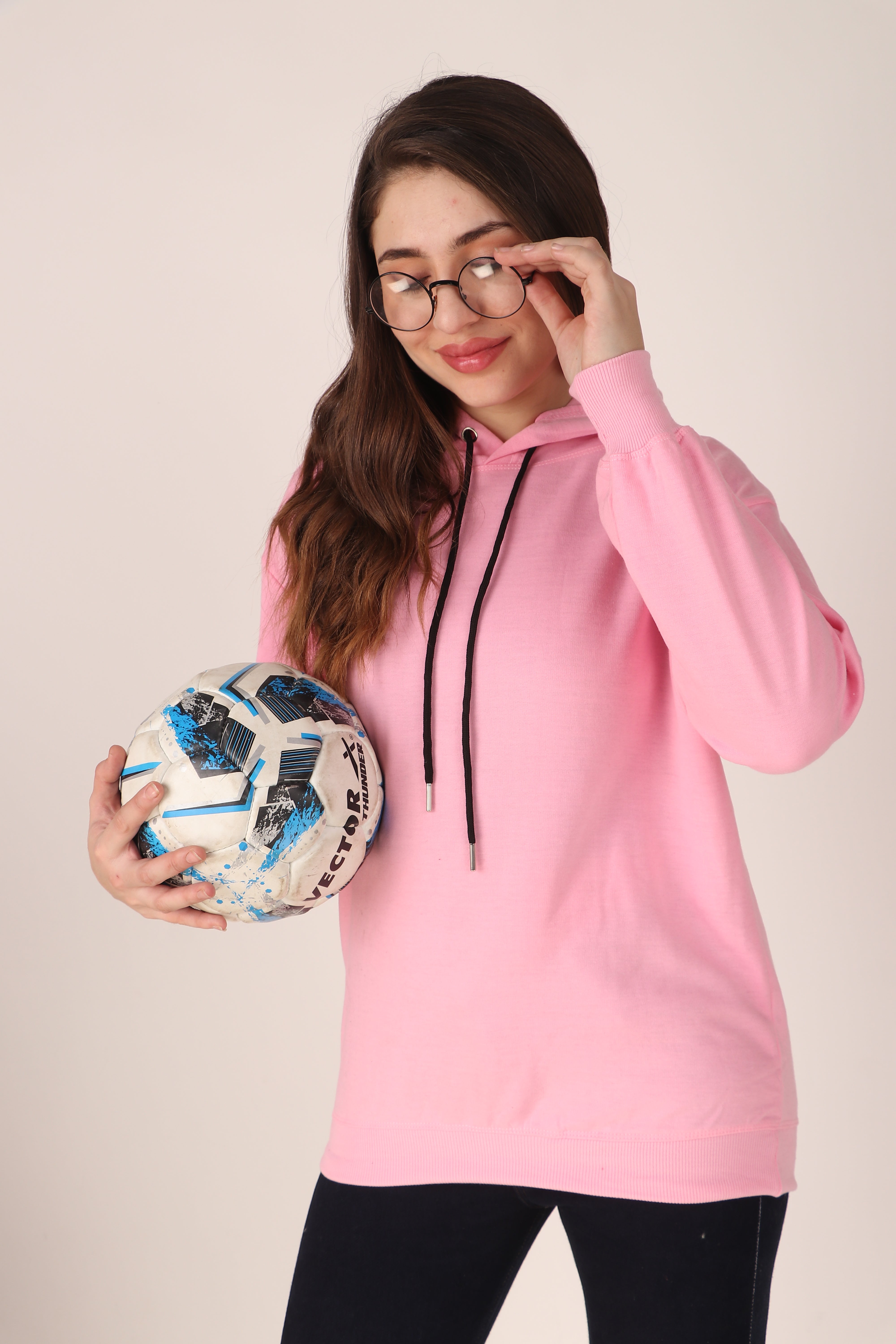 Women's Hoodie Pullover Cotton Blend Hoodie with Hood and Pocket, Casual