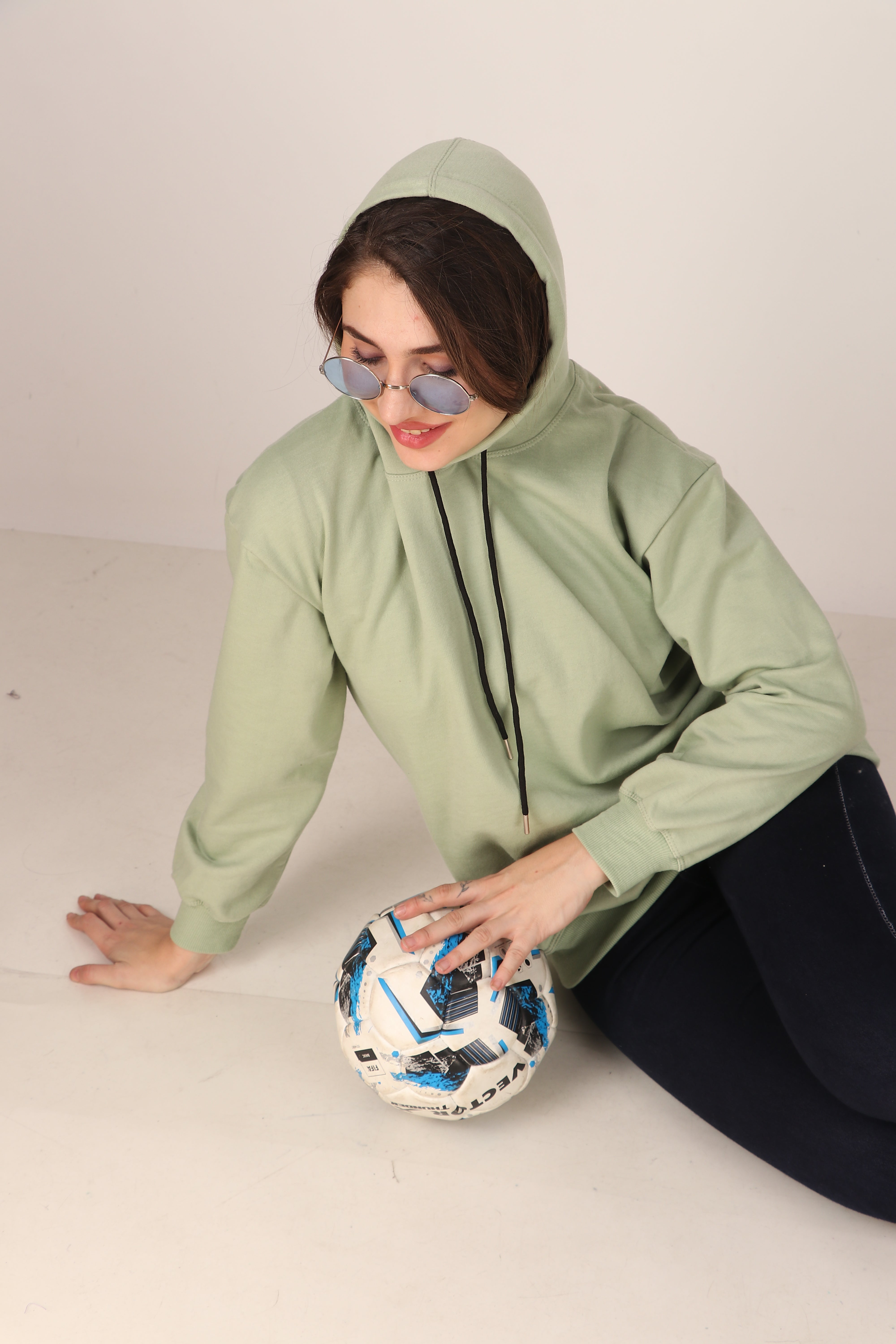 Women's Hoodie Pullover Cotton Blend Hoodie with Hood and Pocket, Casual