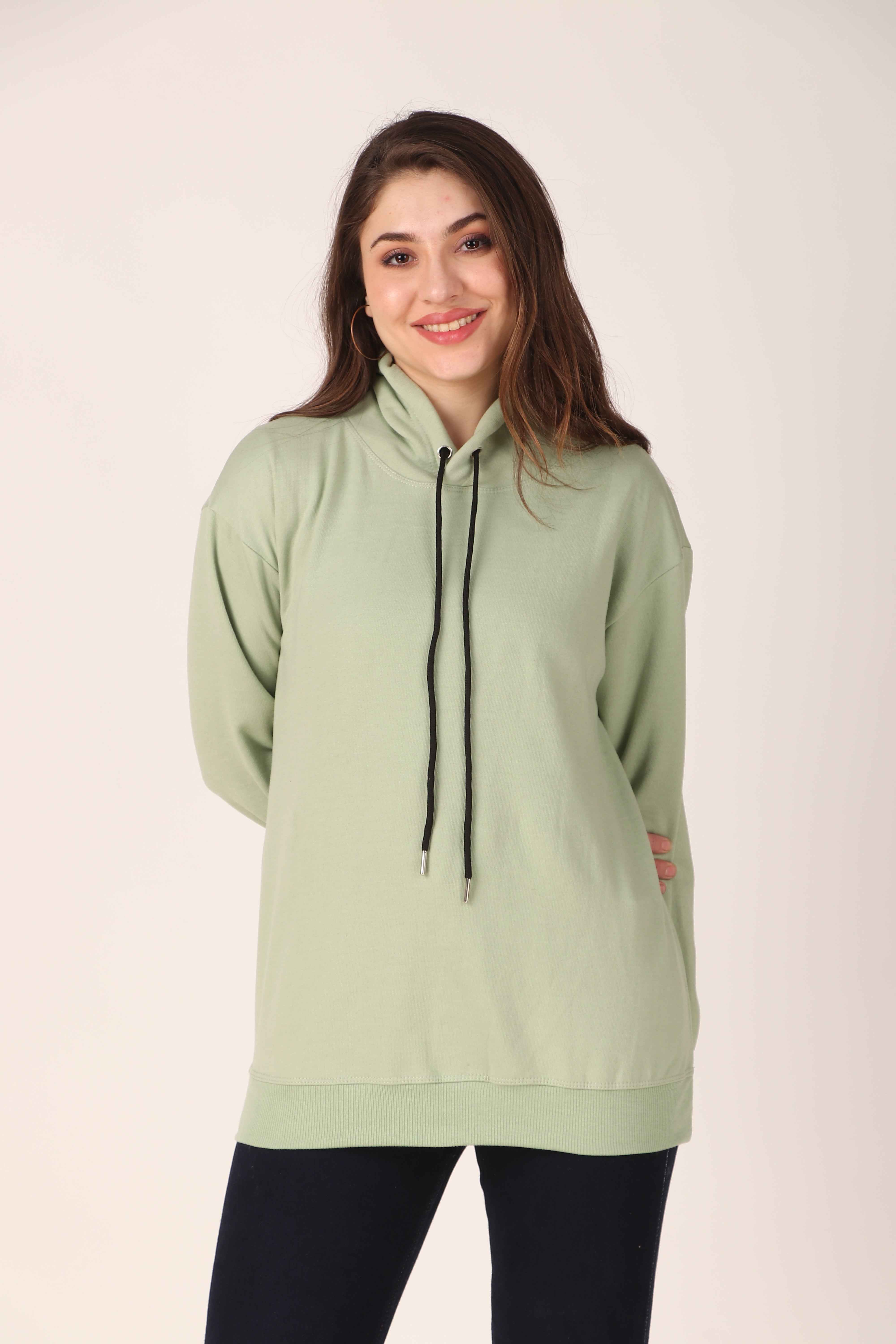 Women's Hoodie Pullover Cotton Blend Hoodie with Hood and Pocket, Casual