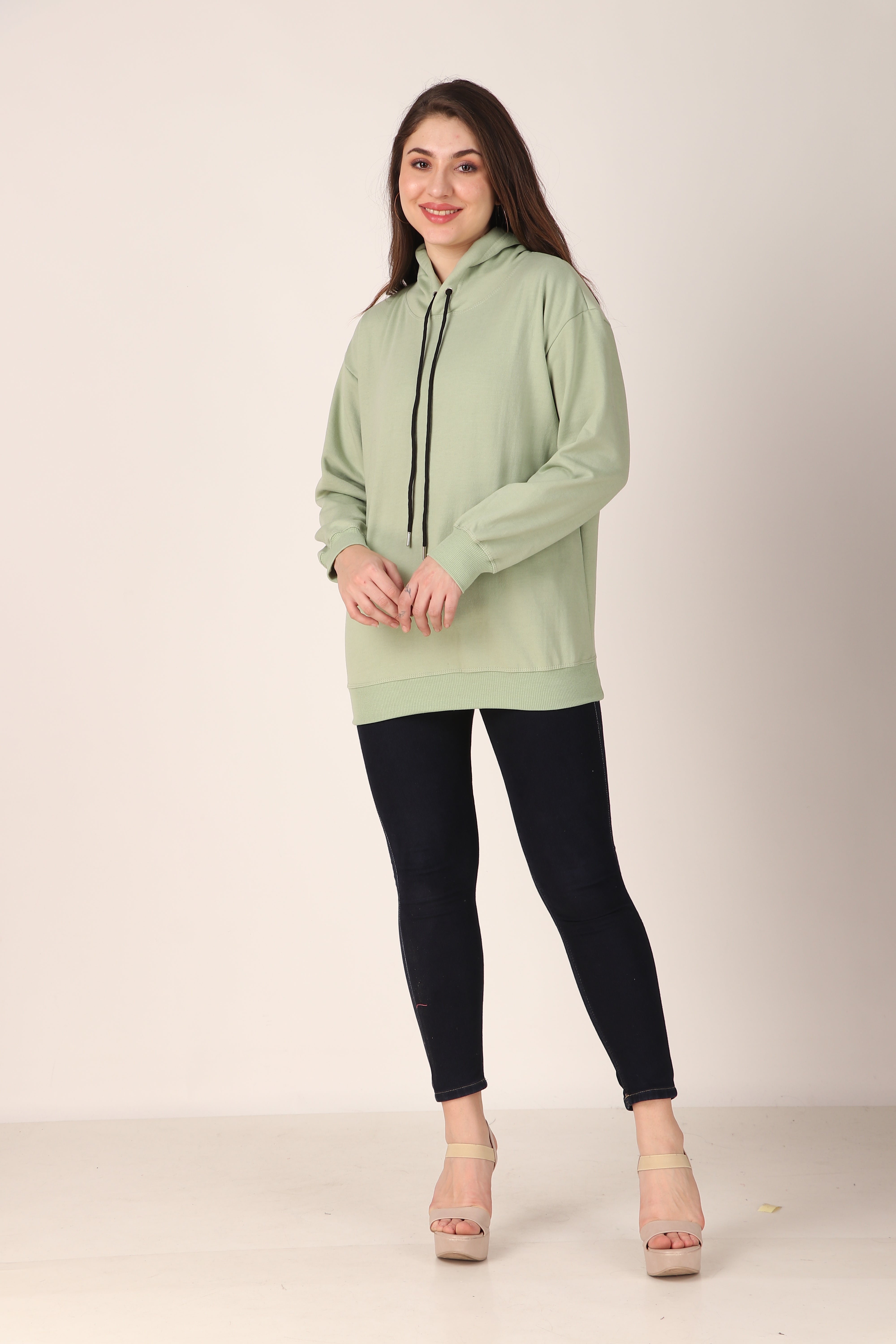 Women's Hoodie Pullover Cotton Blend Hoodie with Hood and Pocket, Casual