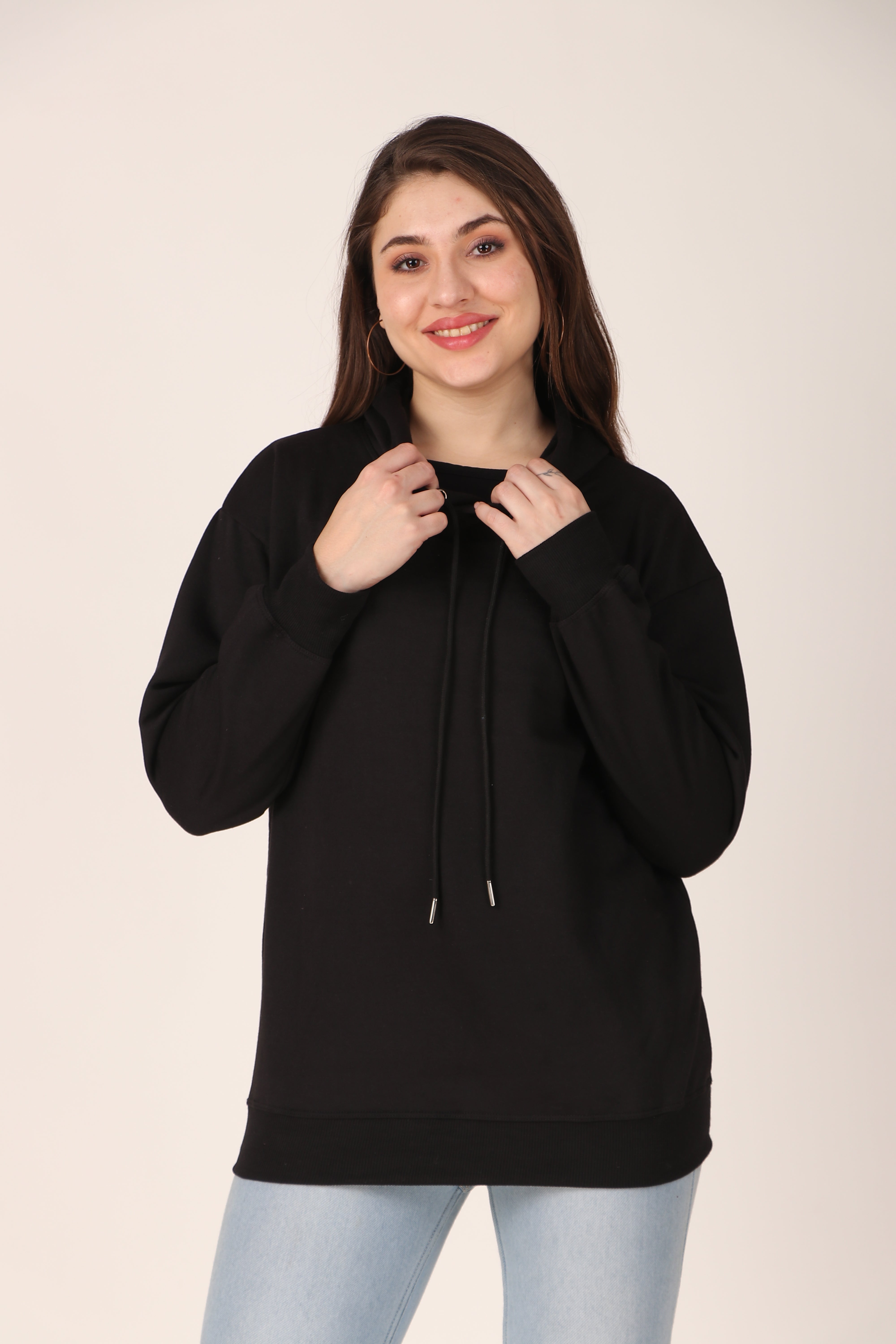Women's Hoodie Pullover Cotton Blend Hoodie with Hood and Pocket, Casual