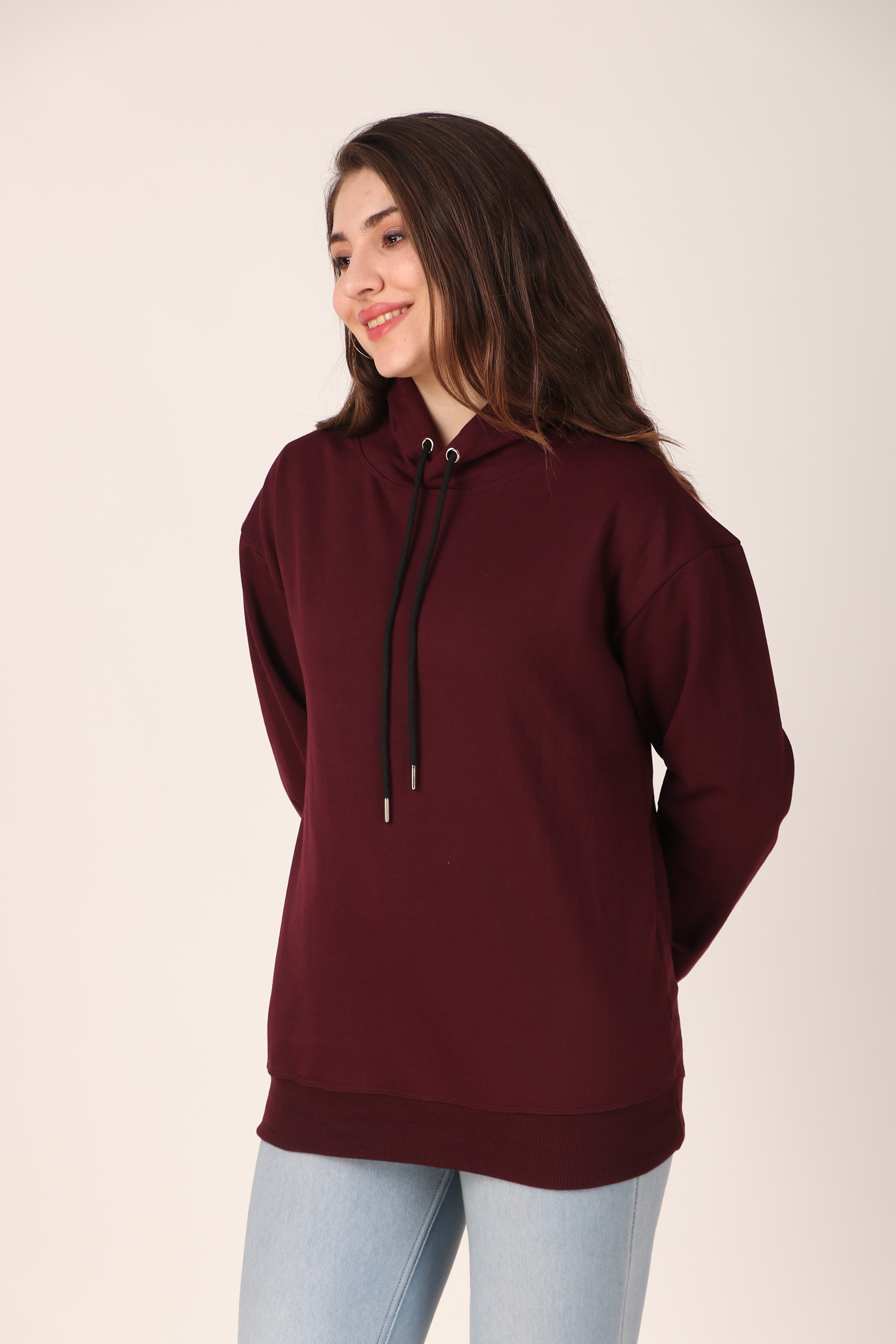 Women's Hoodie Pullover Cotton Blend Hoodie with Hood and Pocket, Casual