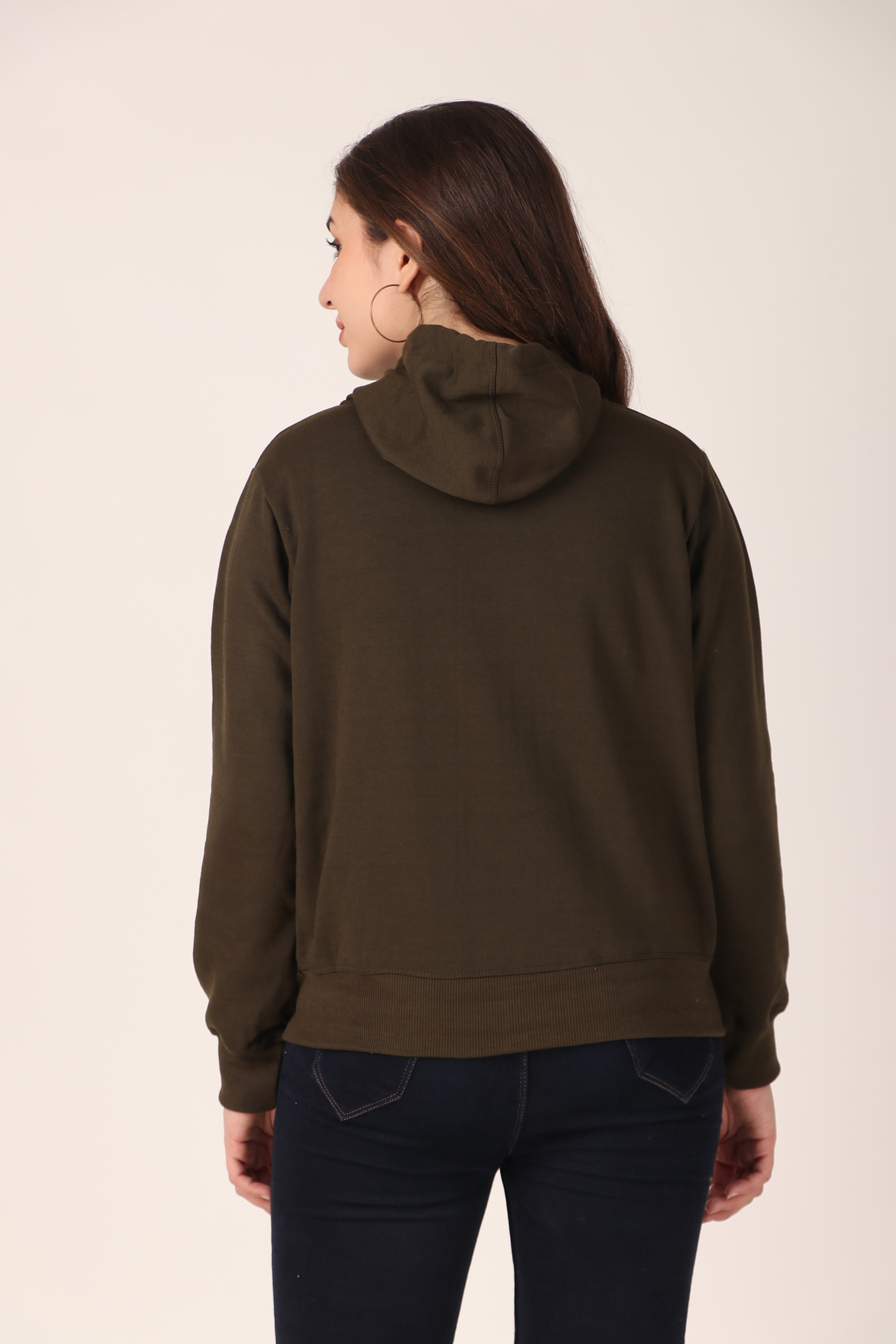 Women's Zip-Up Hoodie Full Zip Cotton Blend Hoodie with Pockets, Long Sleeve